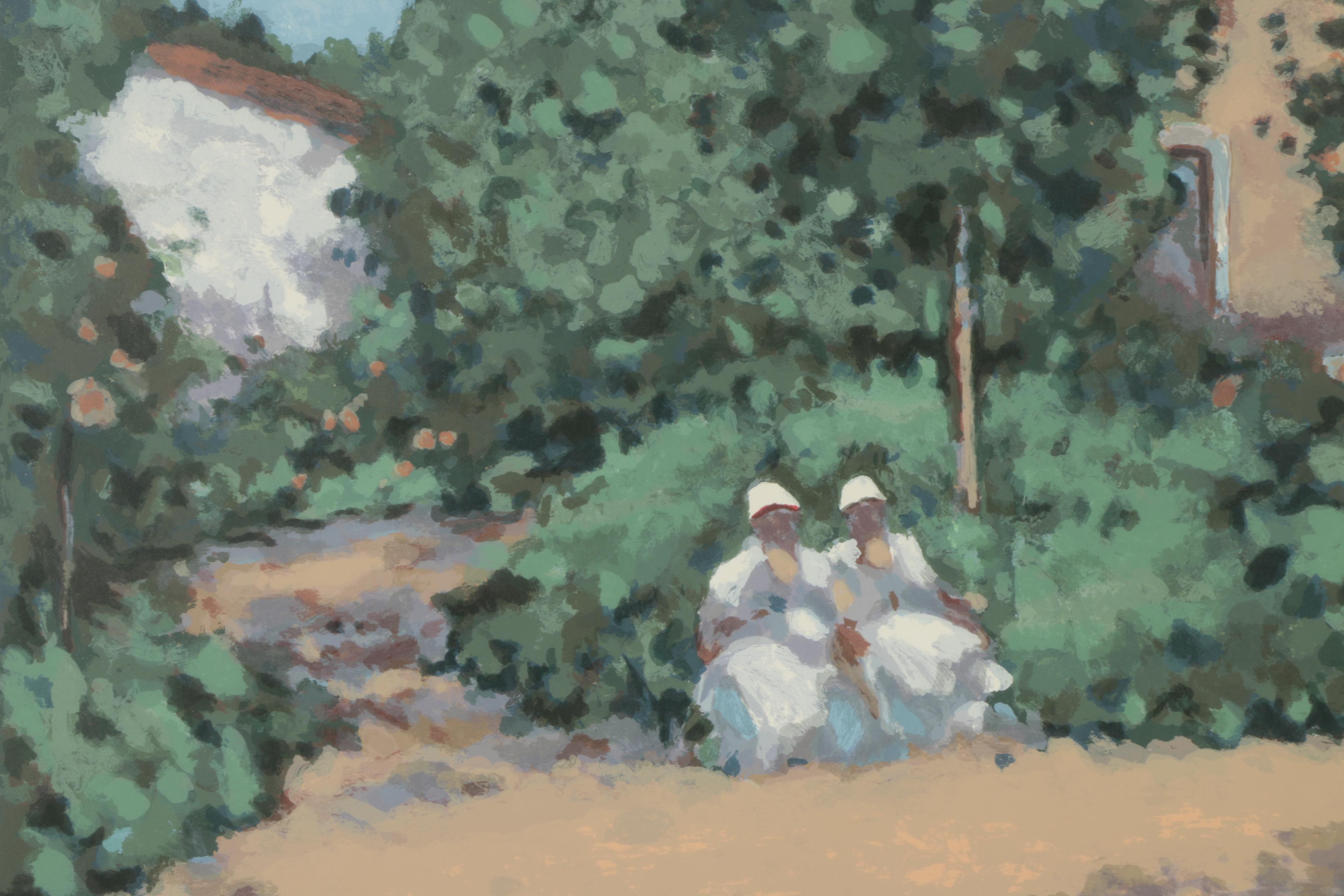 Frederick Hale McDuff Serigraph "Geraniums, Giverny"