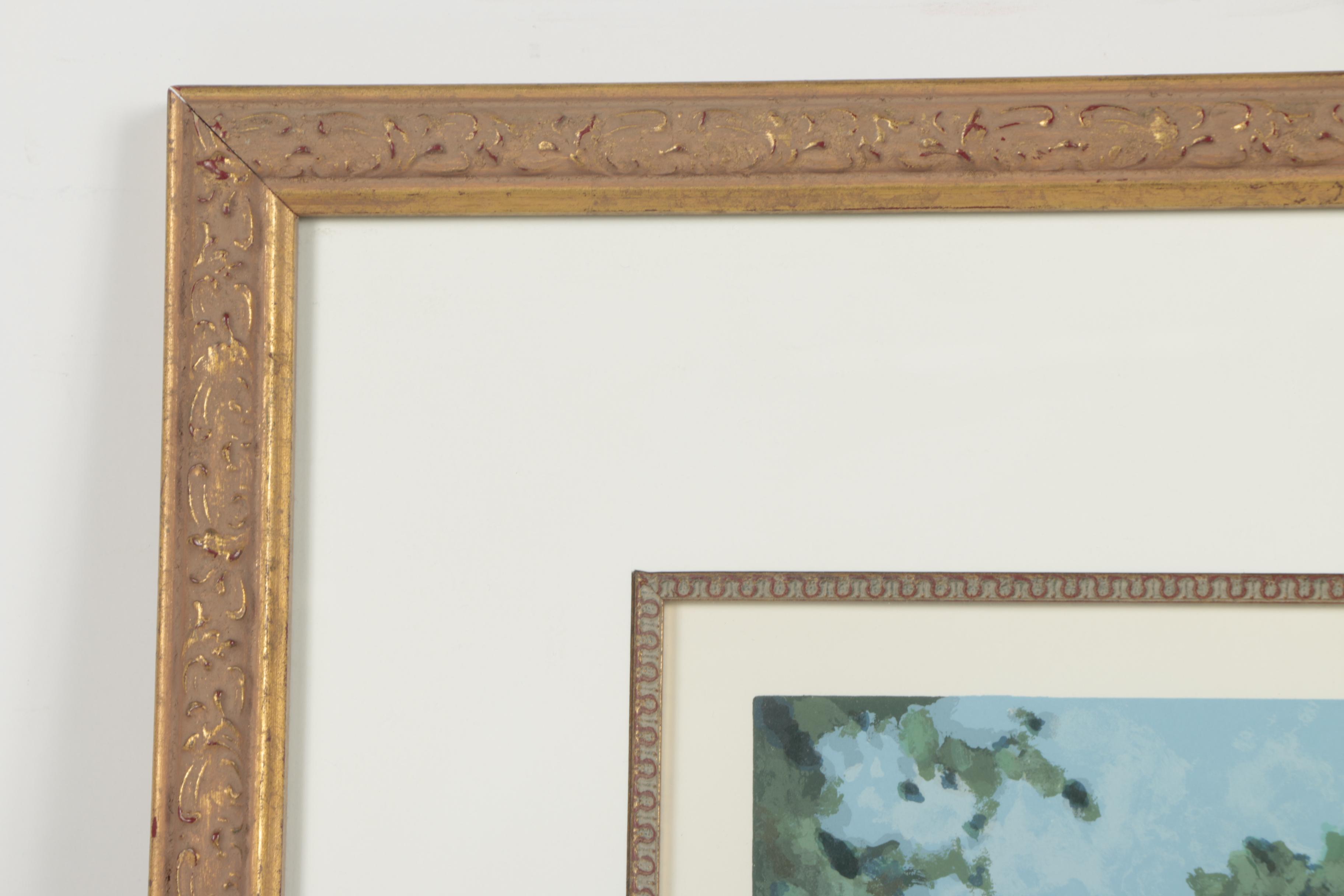 Frederick Hale McDuff Serigraph "Geraniums, Giverny"