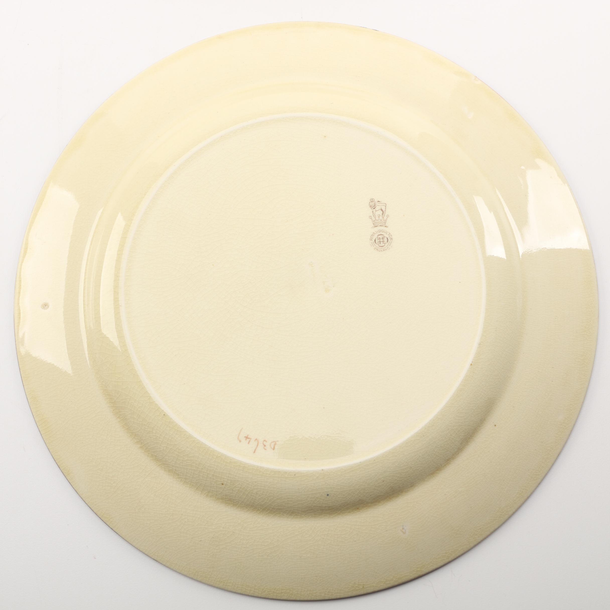 Vintage Royal Doulton Seriesware Including "Sir Roger De Coverly" Plates