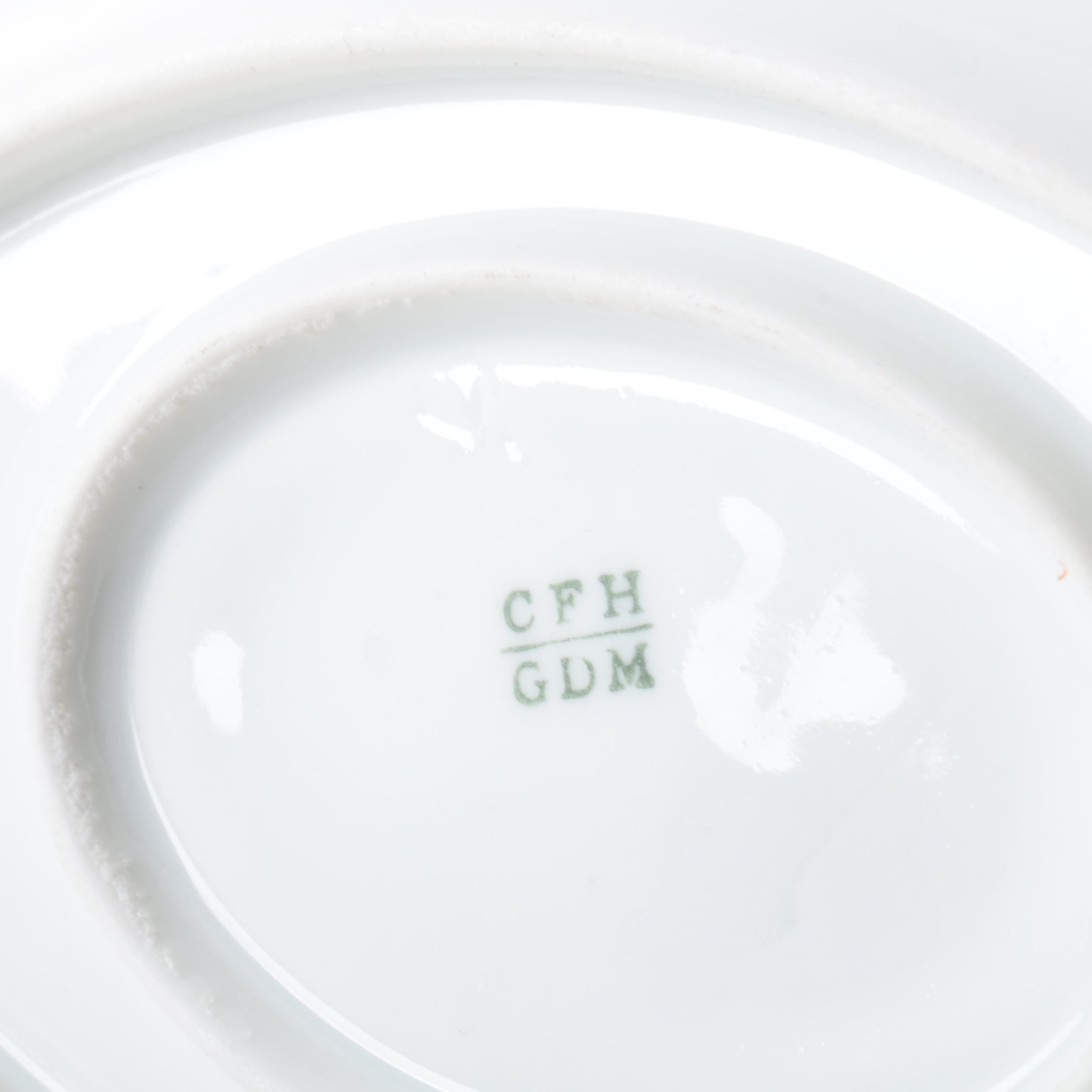 Antique Z. S. & Co. Bavarian Fish Platter 1880-1918 and Haviland Sauce Boat 1882