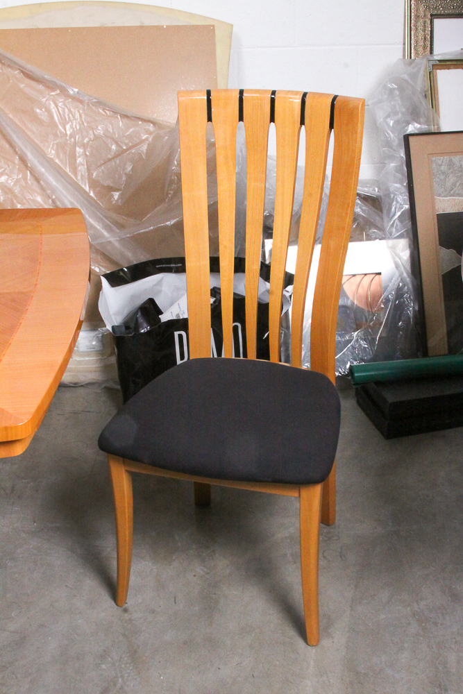 Italian Modern Dining Table and Chairs by Excelsior Designs