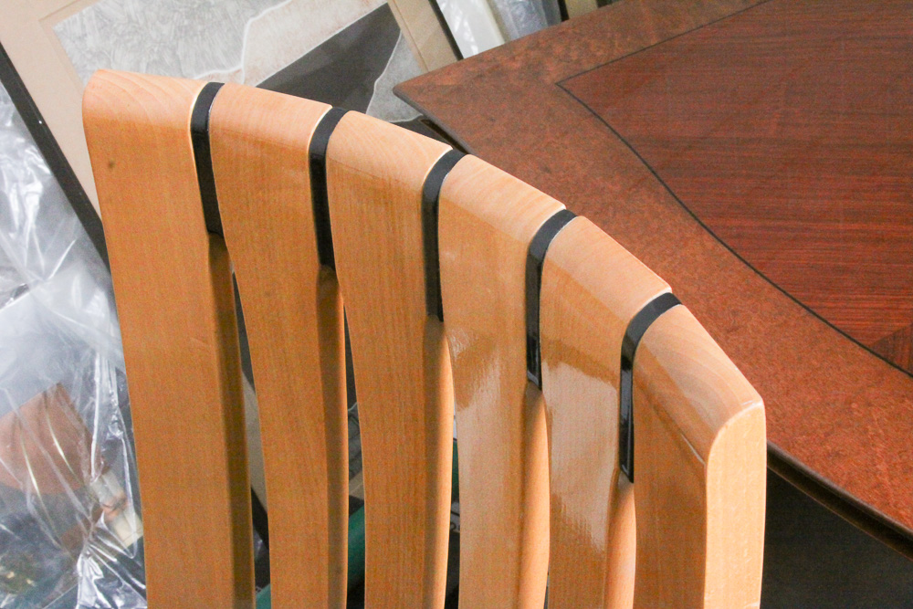 Italian Modern Dining Table and Chairs by Excelsior Designs