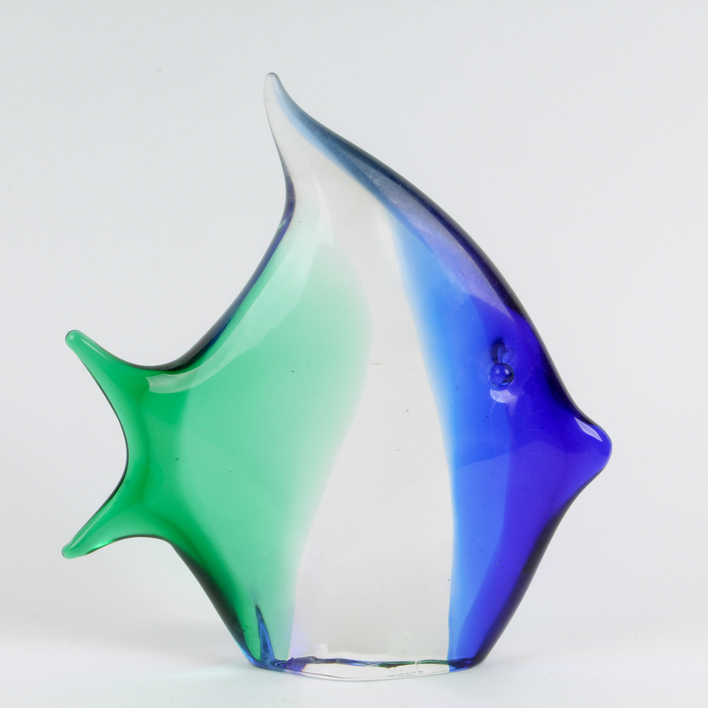 Archimede Seguso Murano Art Glass Fish Sculpture