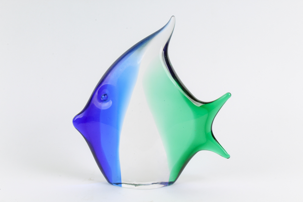 Archimede Seguso Murano Art Glass Fish Sculpture