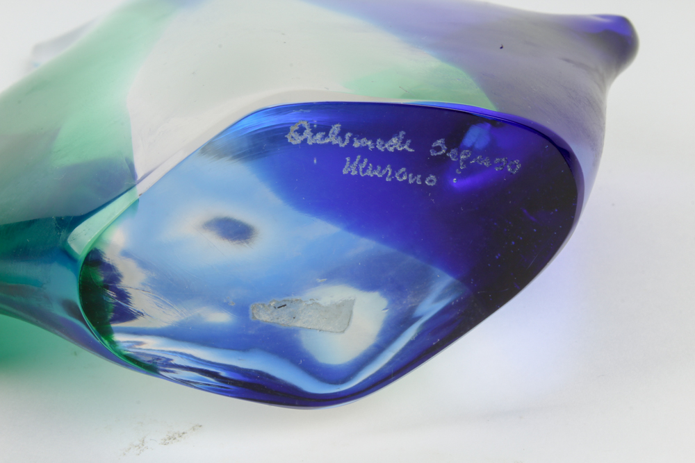 Archimede Seguso Murano Art Glass Fish Sculpture