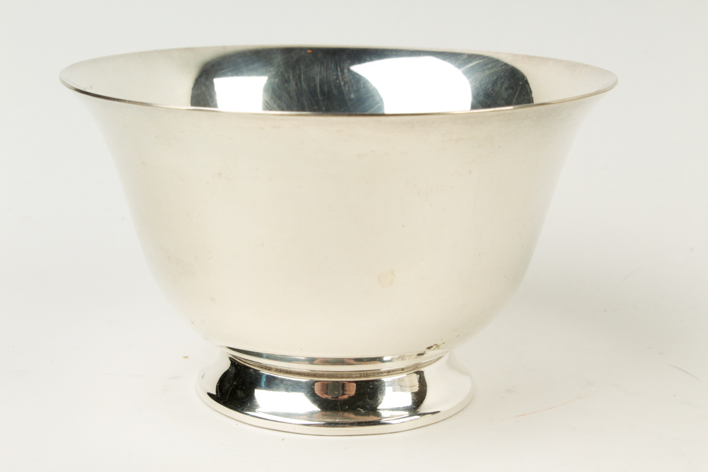 Vintage Paul Revere Style Silver Plate Bowl Set