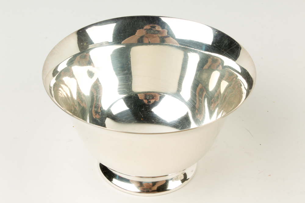 Vintage Paul Revere Style Silver Plate Bowl Set