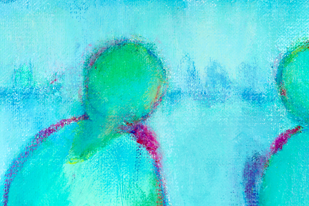 Linda Sasse Acrylic Painting on Canvas "Saturday Afternoon"