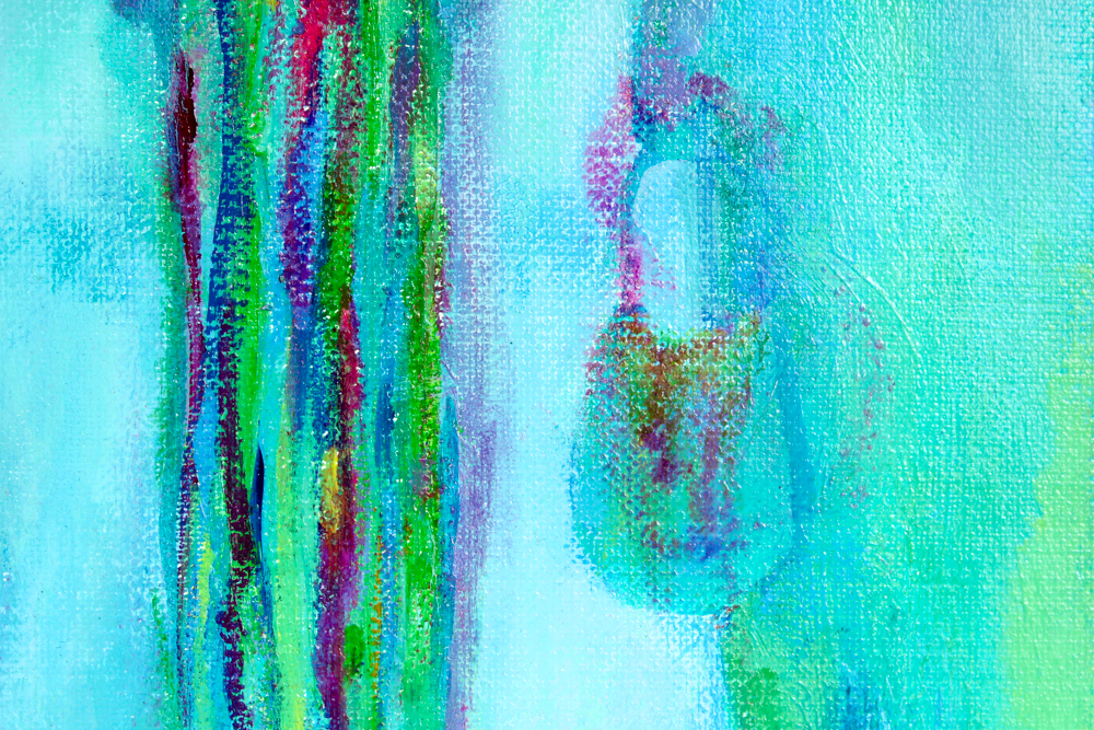 Linda Sasse Acrylic Painting on Canvas "Saturday Afternoon"