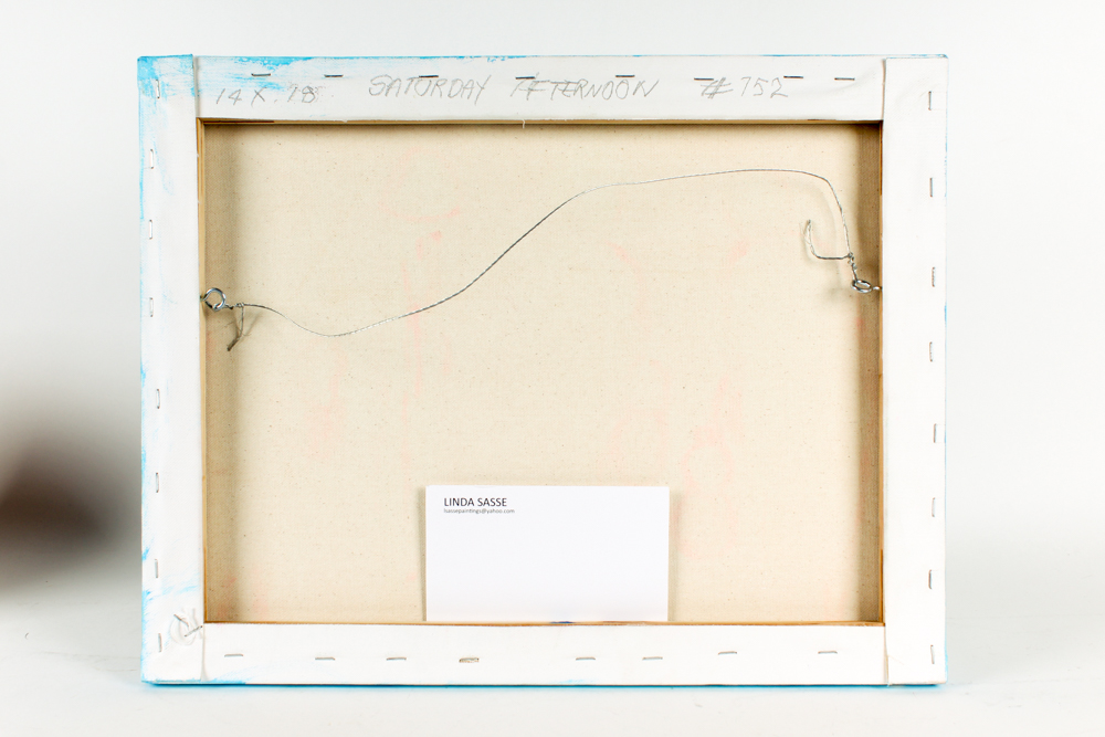 Linda Sasse Acrylic Painting on Canvas "Saturday Afternoon"