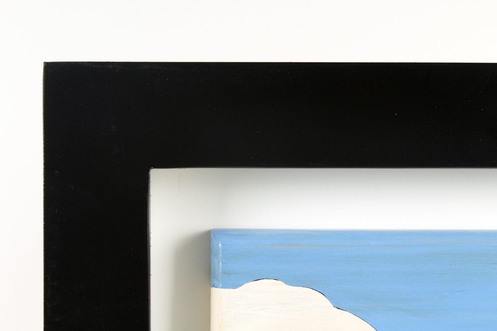 Jeffrey Waller Acrylic Painted Carved Wooden Sculpture