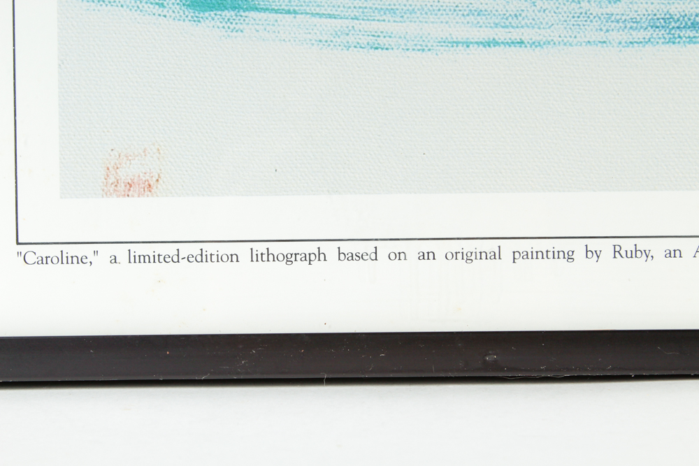 Reproduction Print After a Painting by Ruby the Elephant