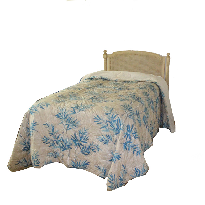 Vintage Cream-Painted Twin Bed Frame by Rusco Industries