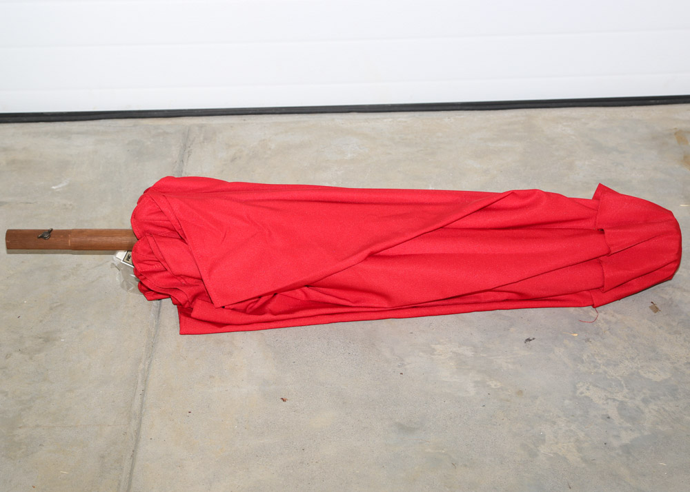 Pottery Barn Outdoor Umbrella and Martha Stewart Base