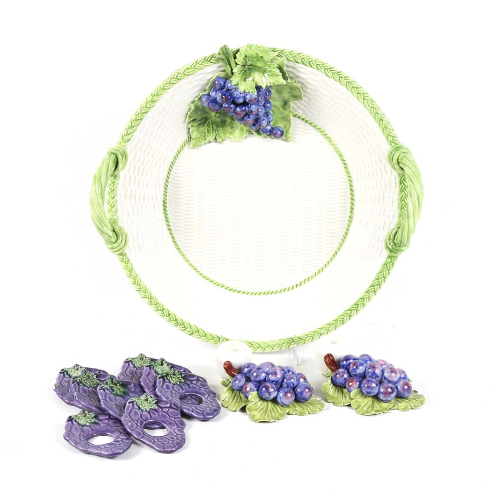 Mane Lion Italian Hand-Painted Ceramic Tableware