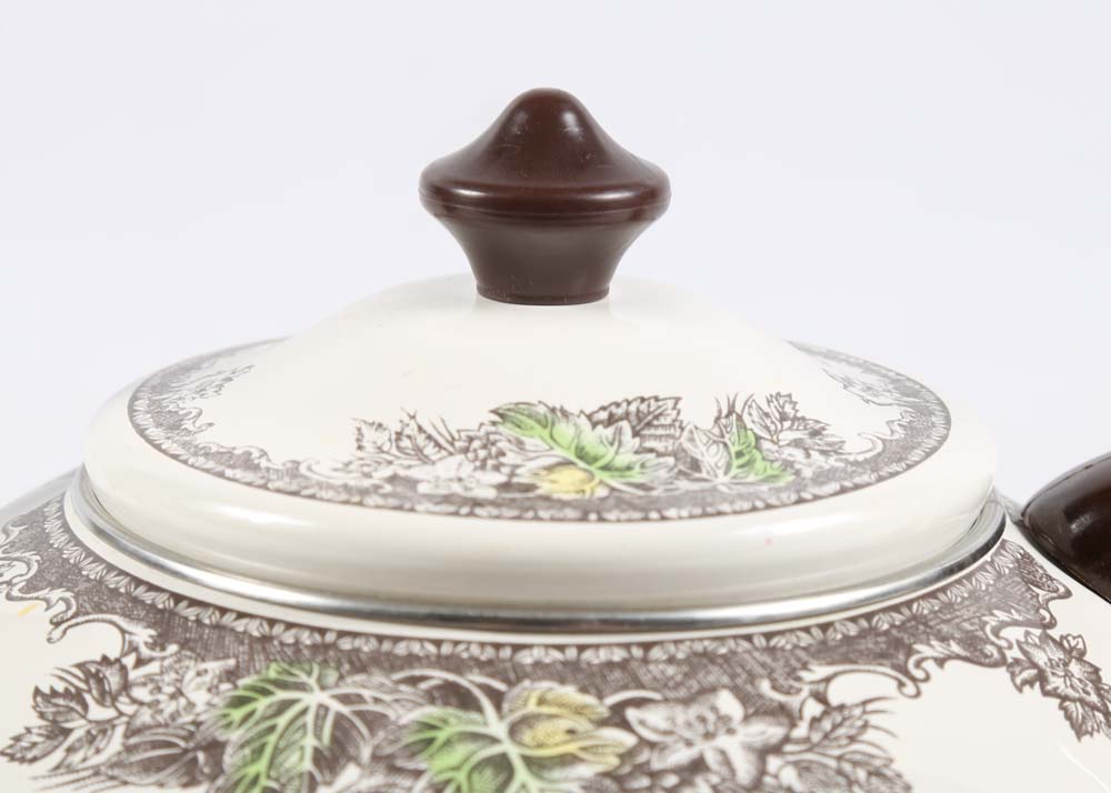 Johnson Brothers "Friendly Village" Transferware Tea Kettle