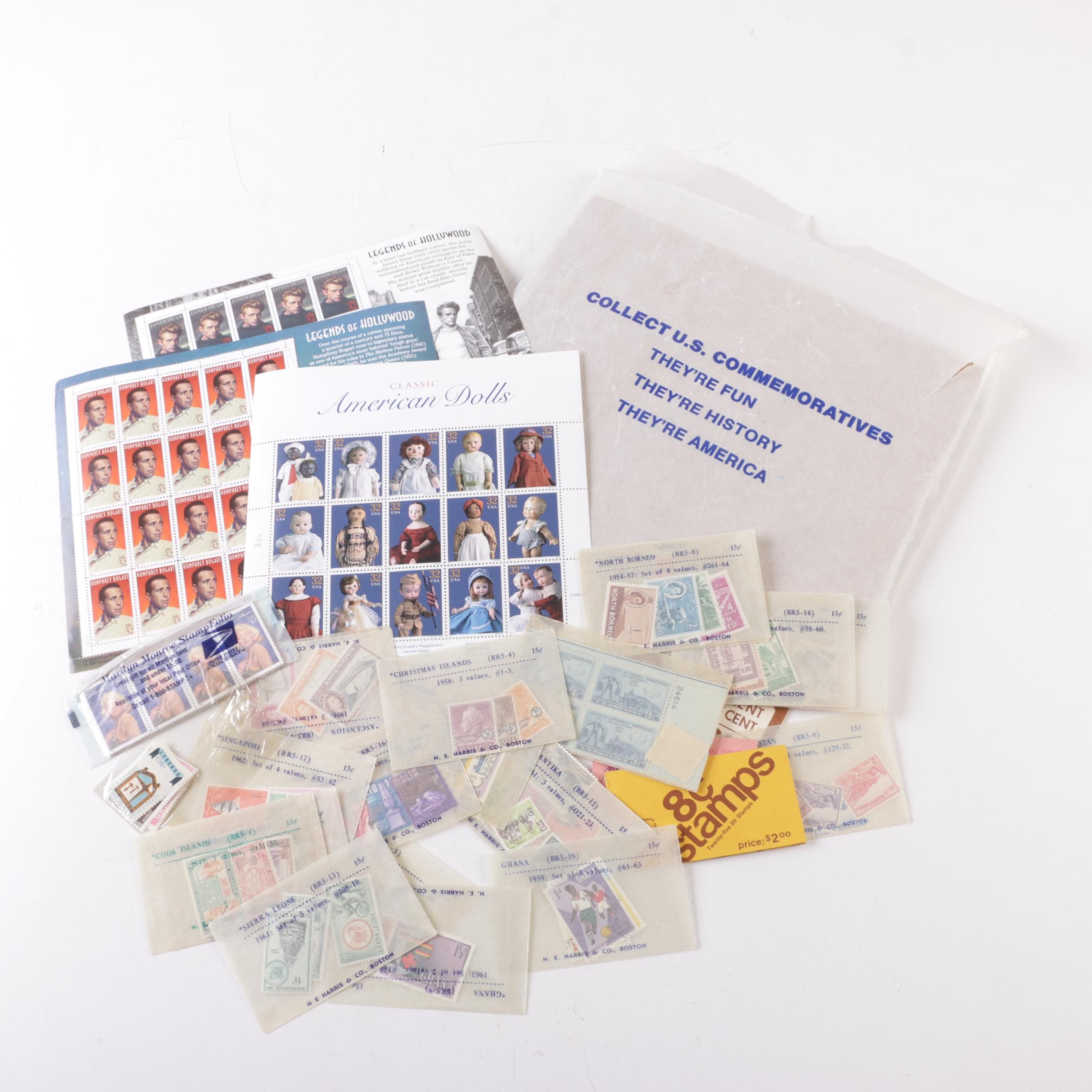 International and United States Postage Stamps