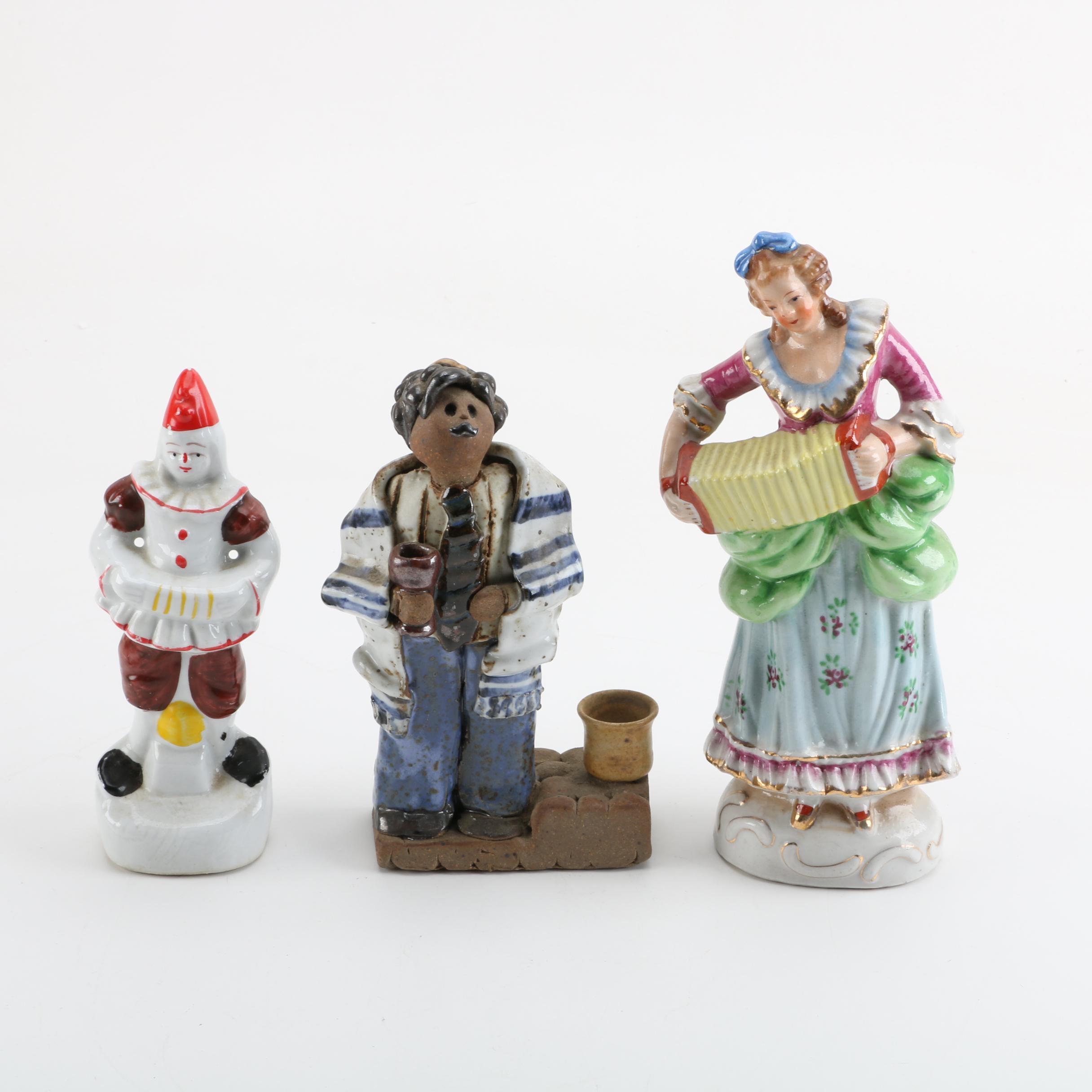 Group of Porcelain and Stoneware Figurines