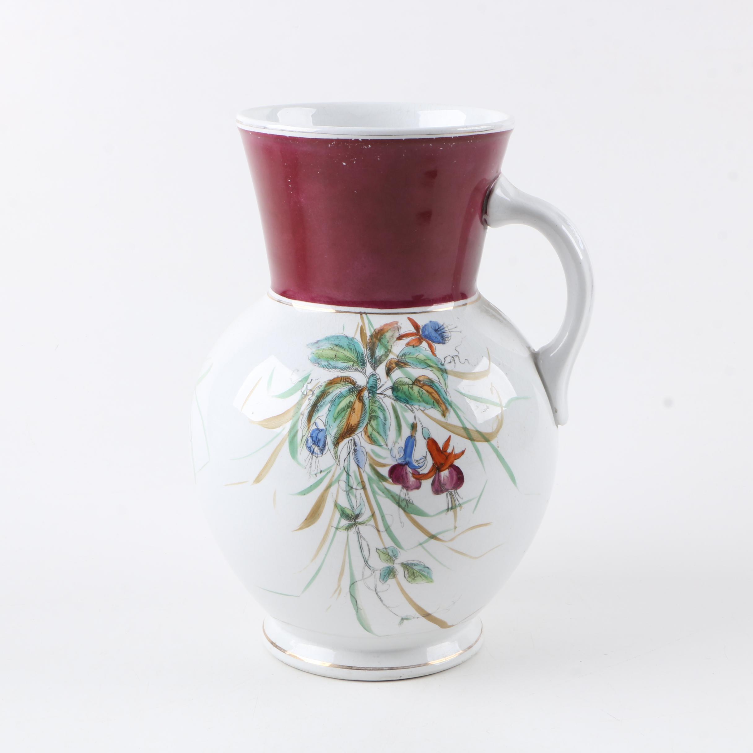 Ironstone Pitcher and Slop Jar