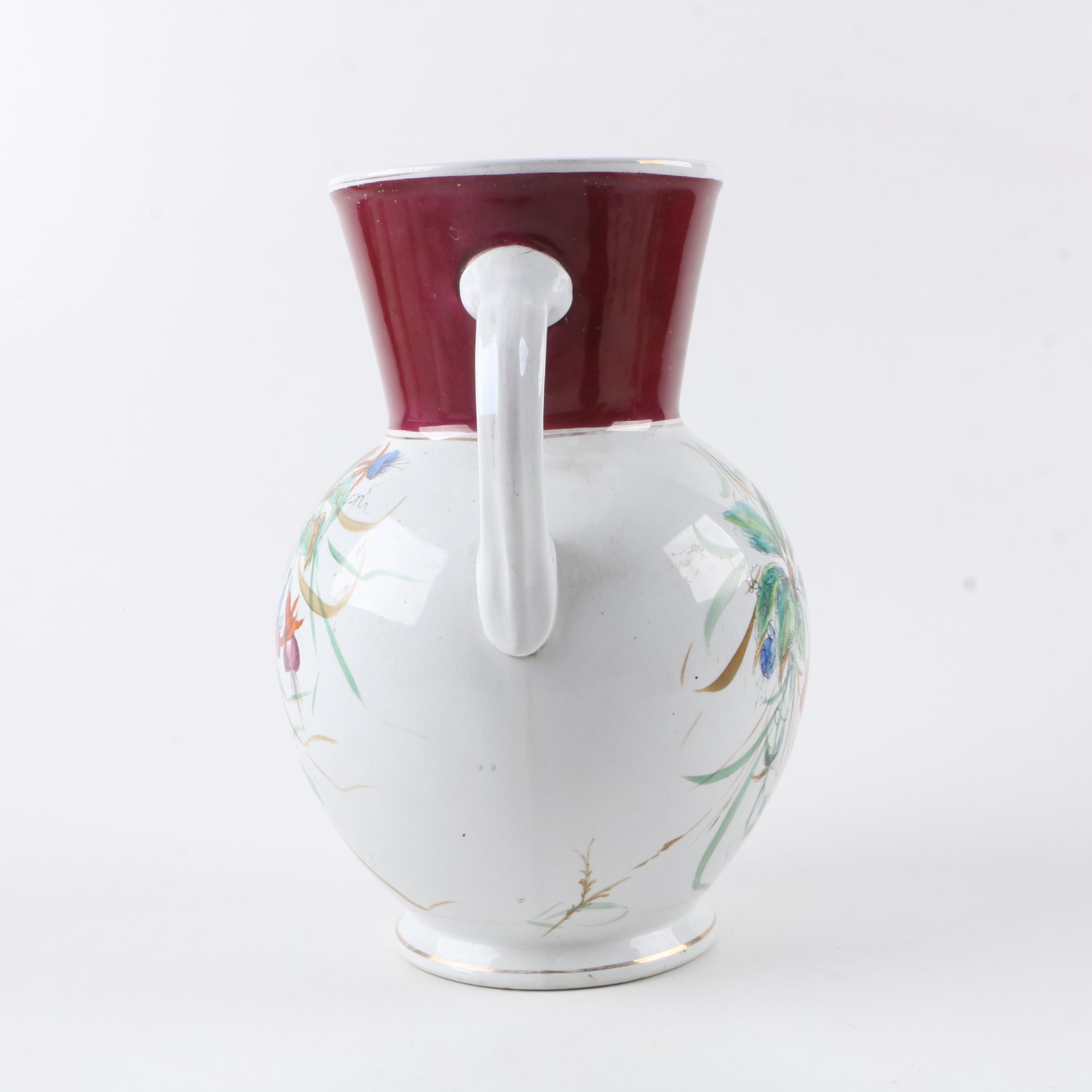 Ironstone Pitcher and Slop Jar