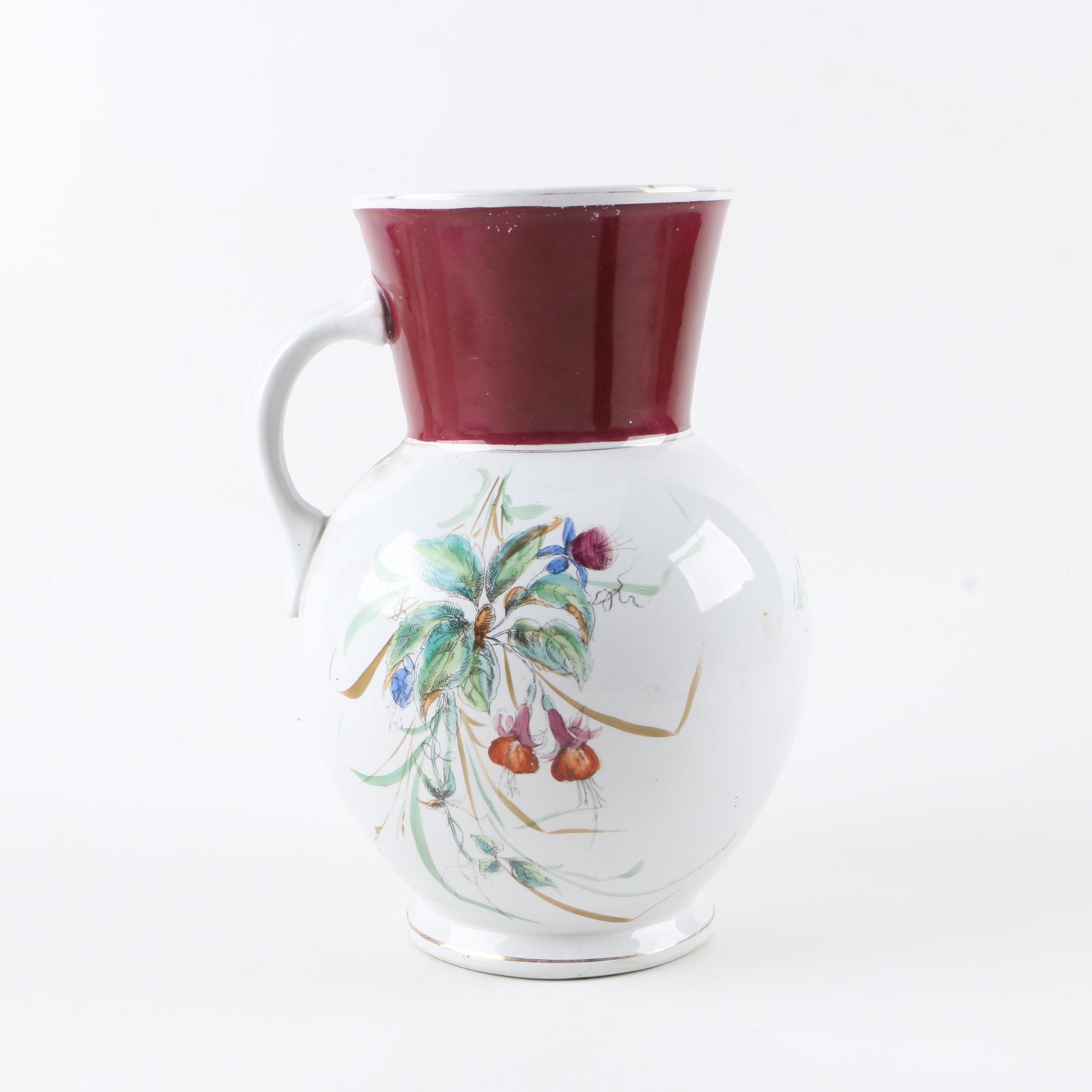 Ironstone Pitcher and Slop Jar