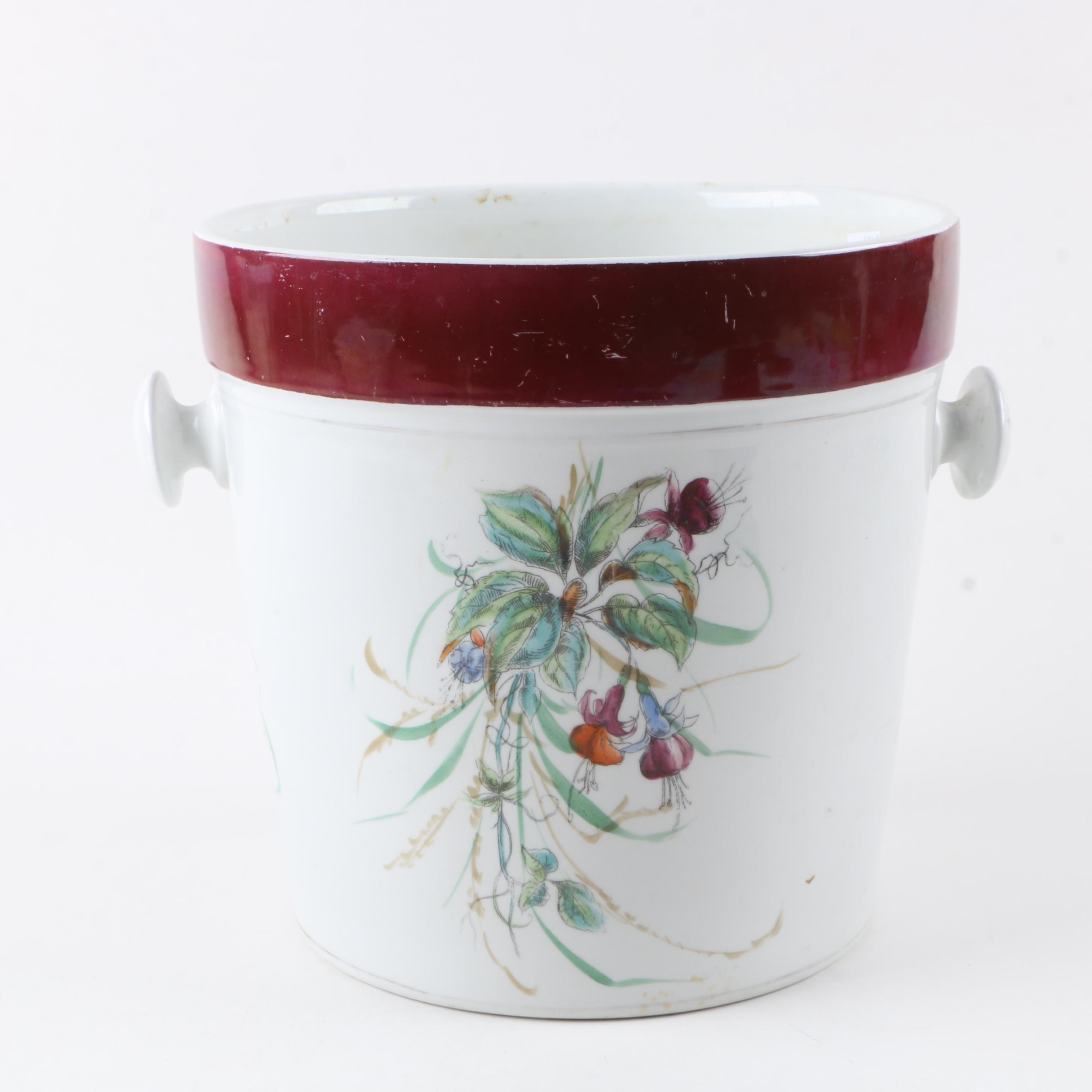 Ironstone Pitcher and Slop Jar