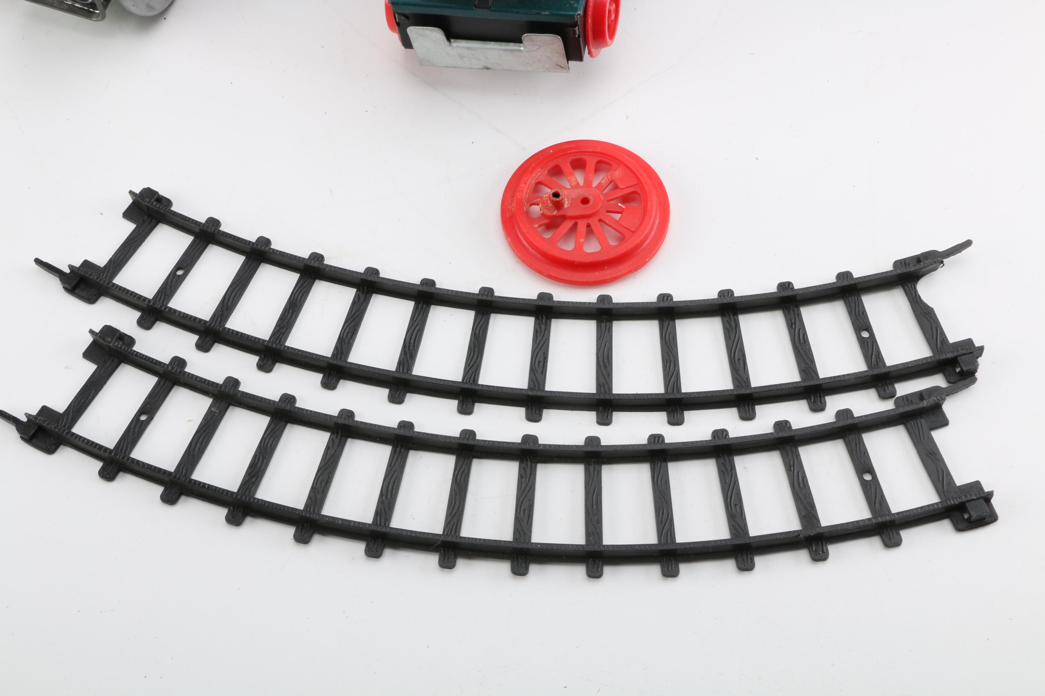 Tin Litho Toys and Train Track