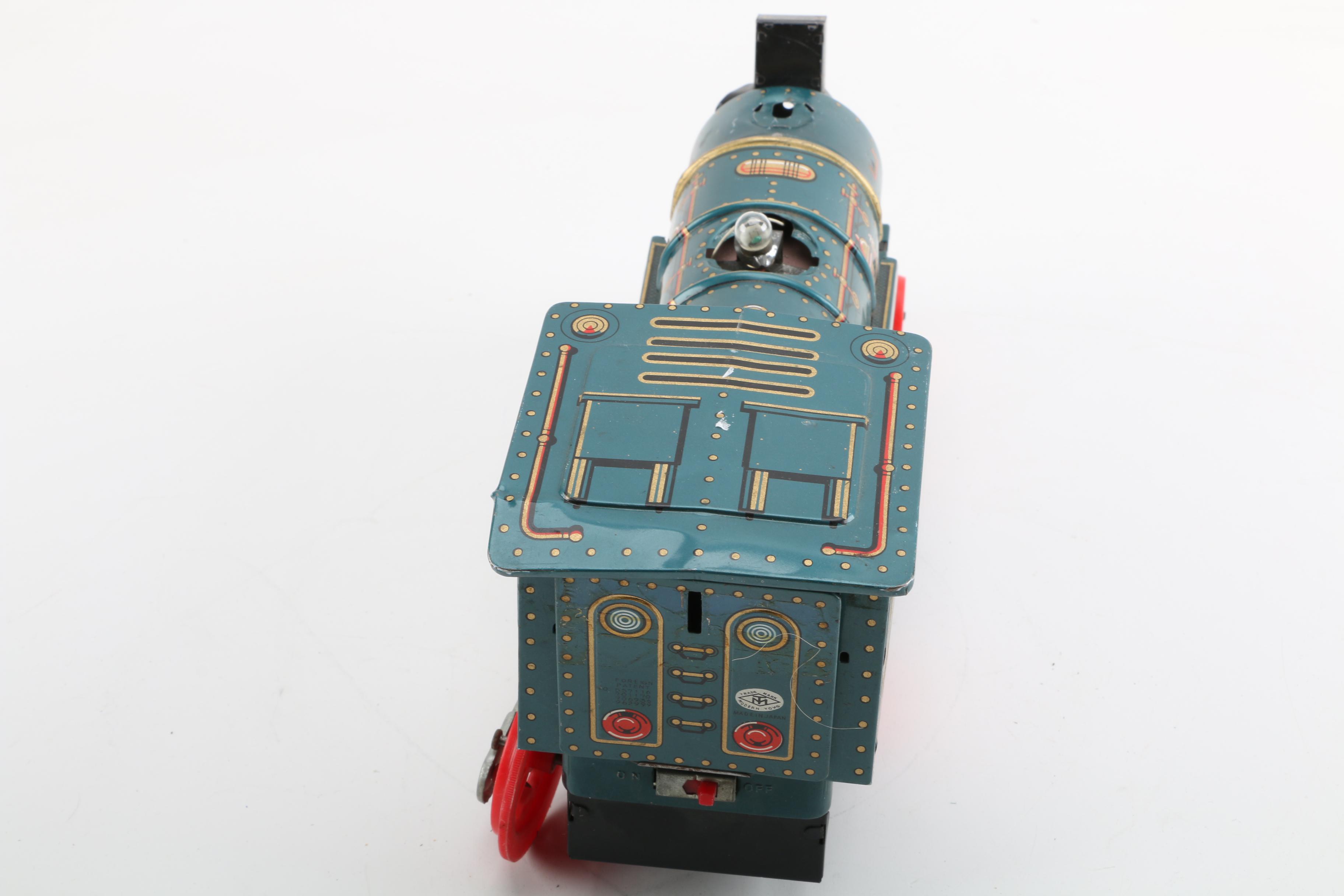 Tin Litho Toys and Train Track