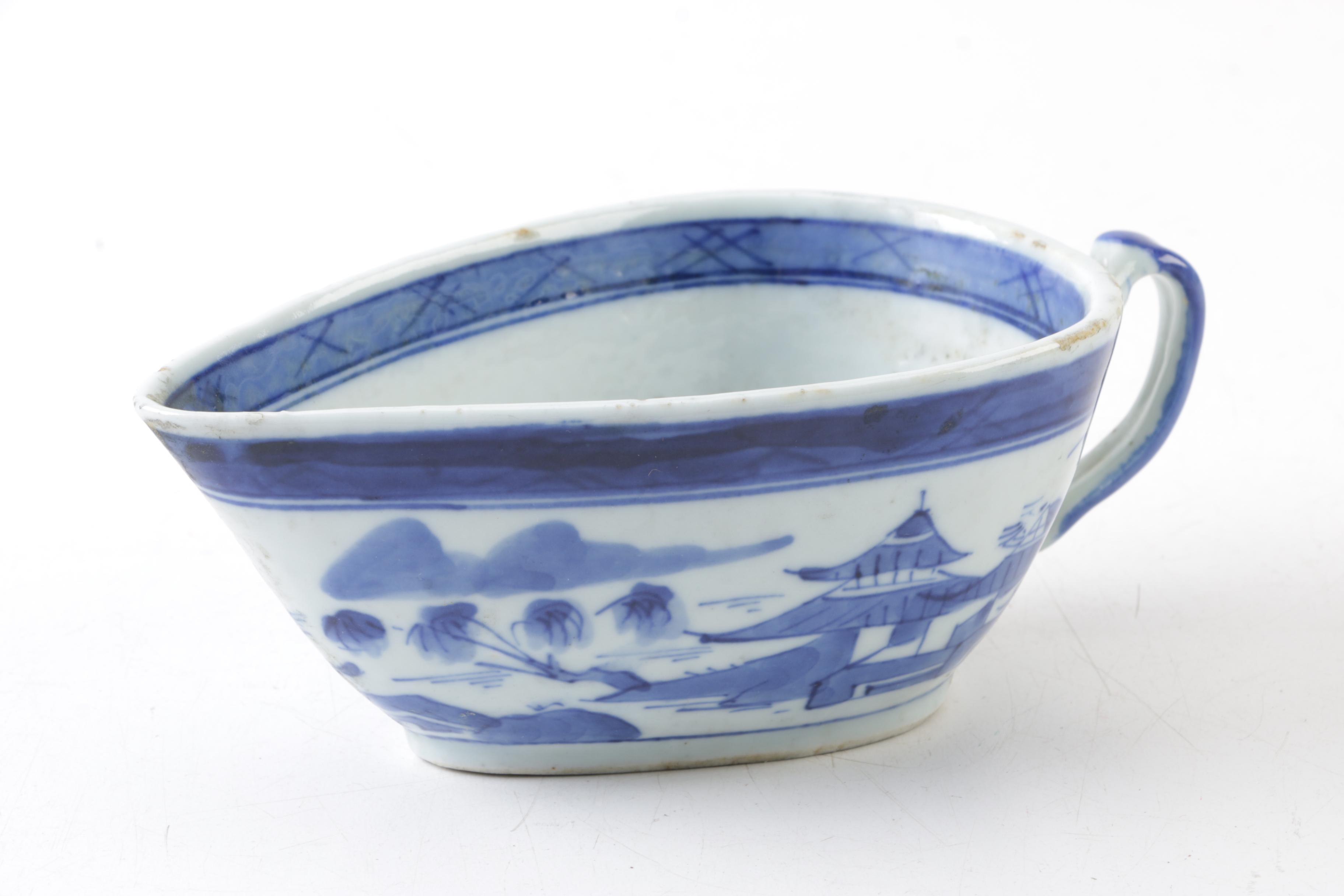 Antique Chinese Export Canton Porcelain Tableware