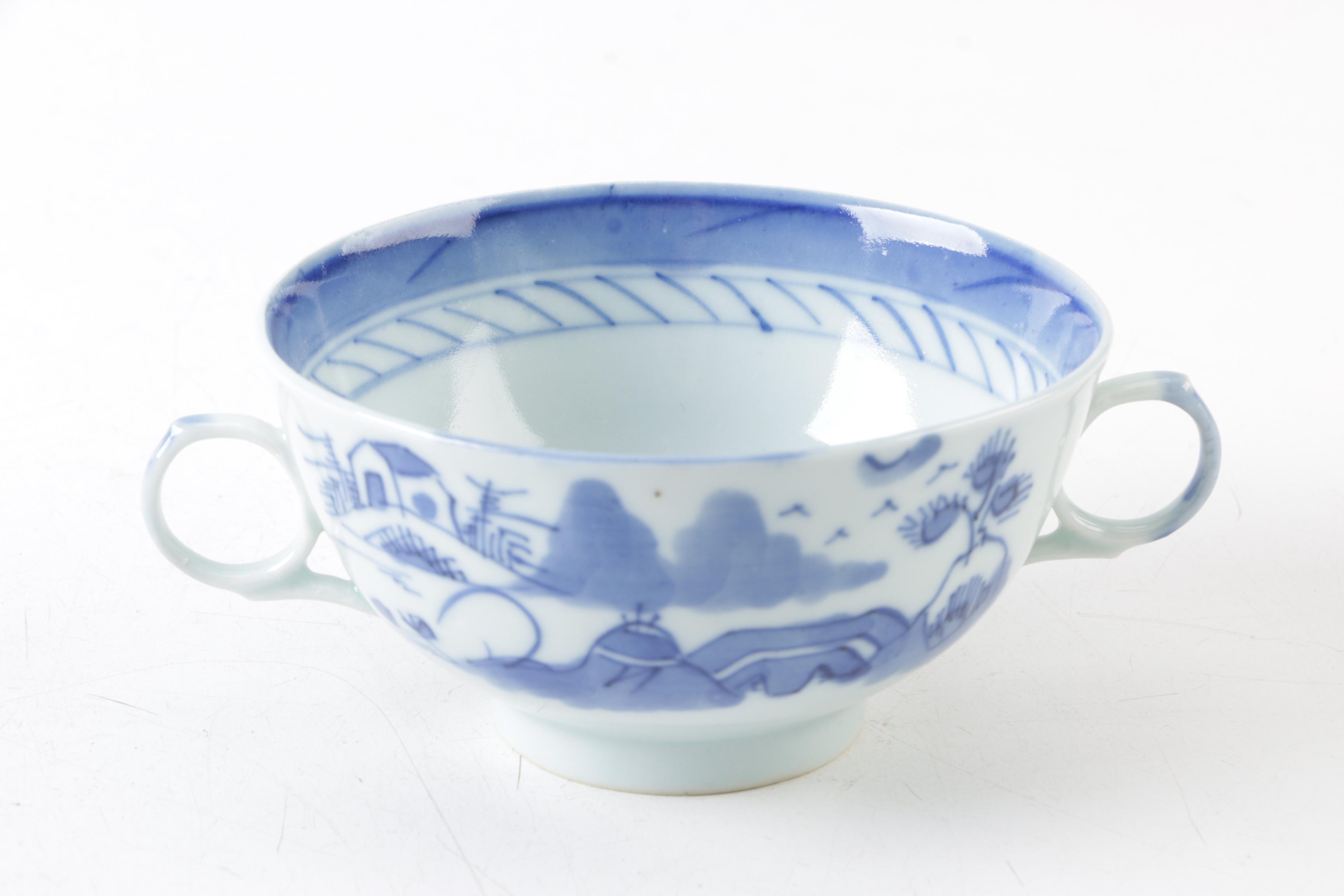 Antique Chinese Export Canton Porcelain Tableware