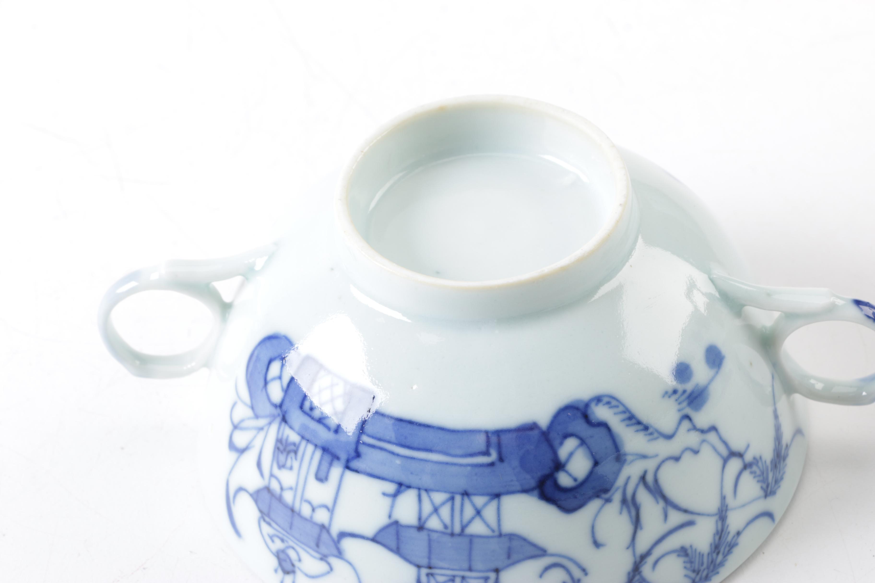 Antique Chinese Export Canton Porcelain Tableware