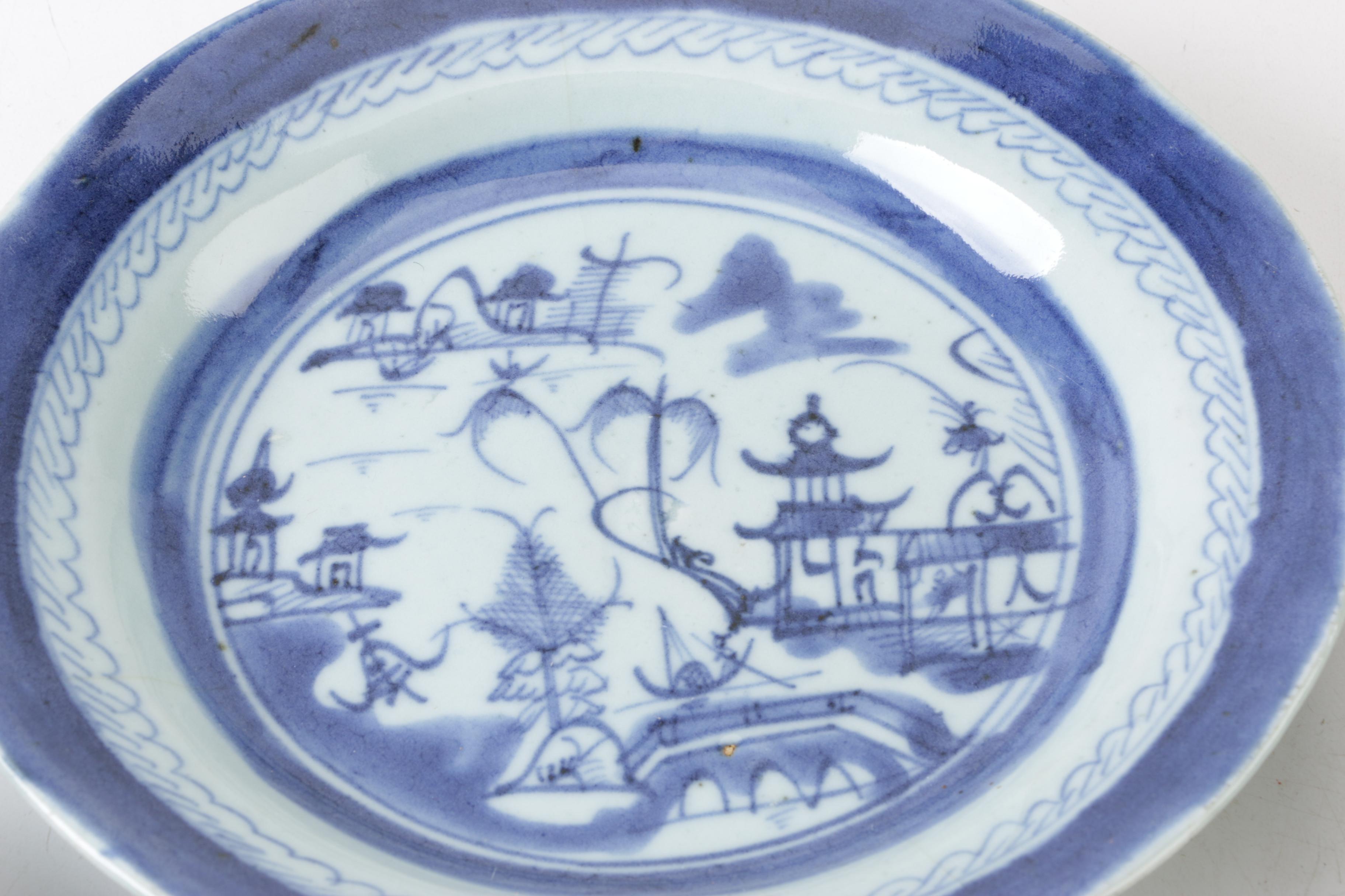 Antique Chinese Export Canton Porcelain Tableware