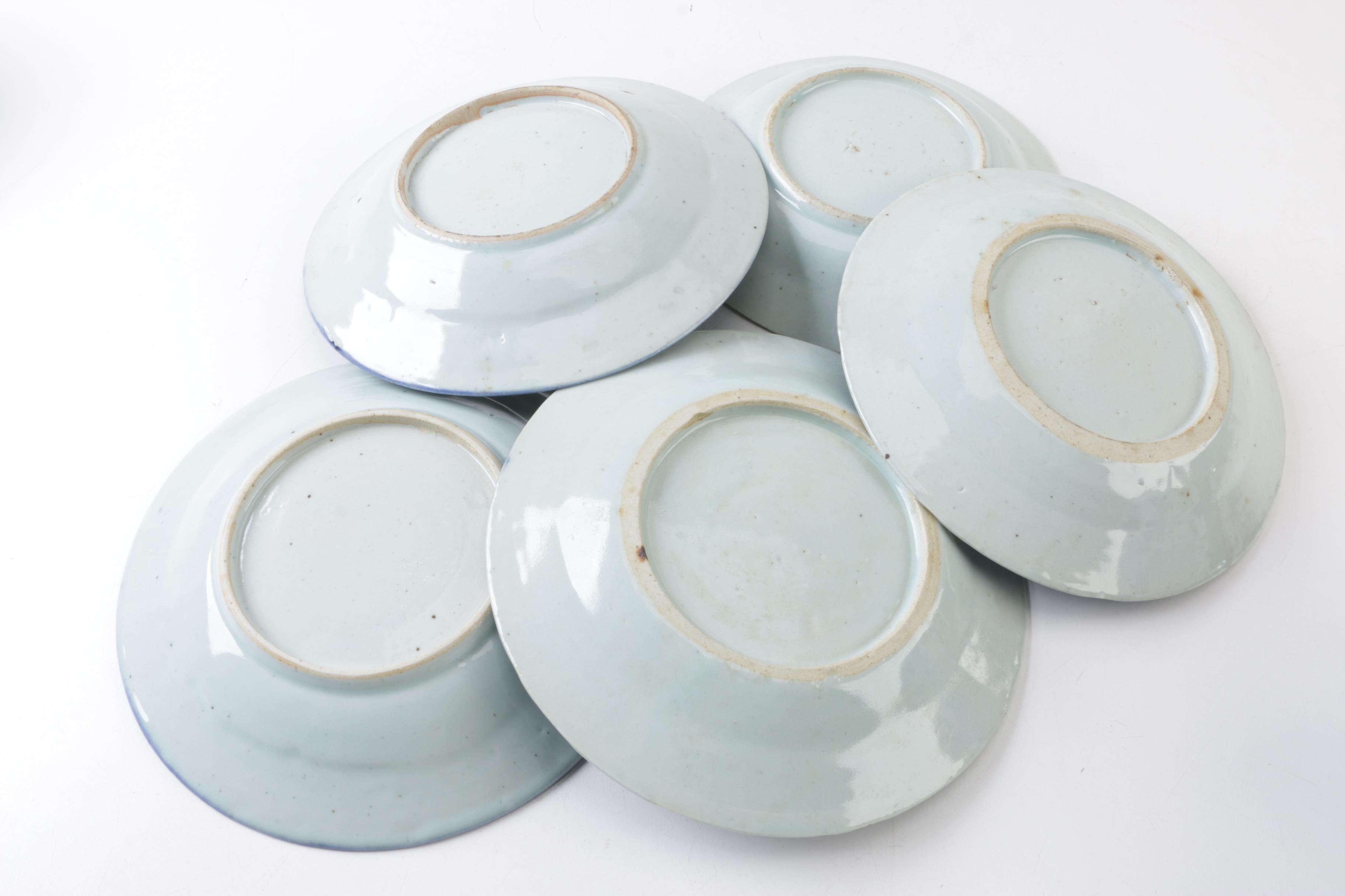 Antique Chinese Export Canton Porcelain Tableware