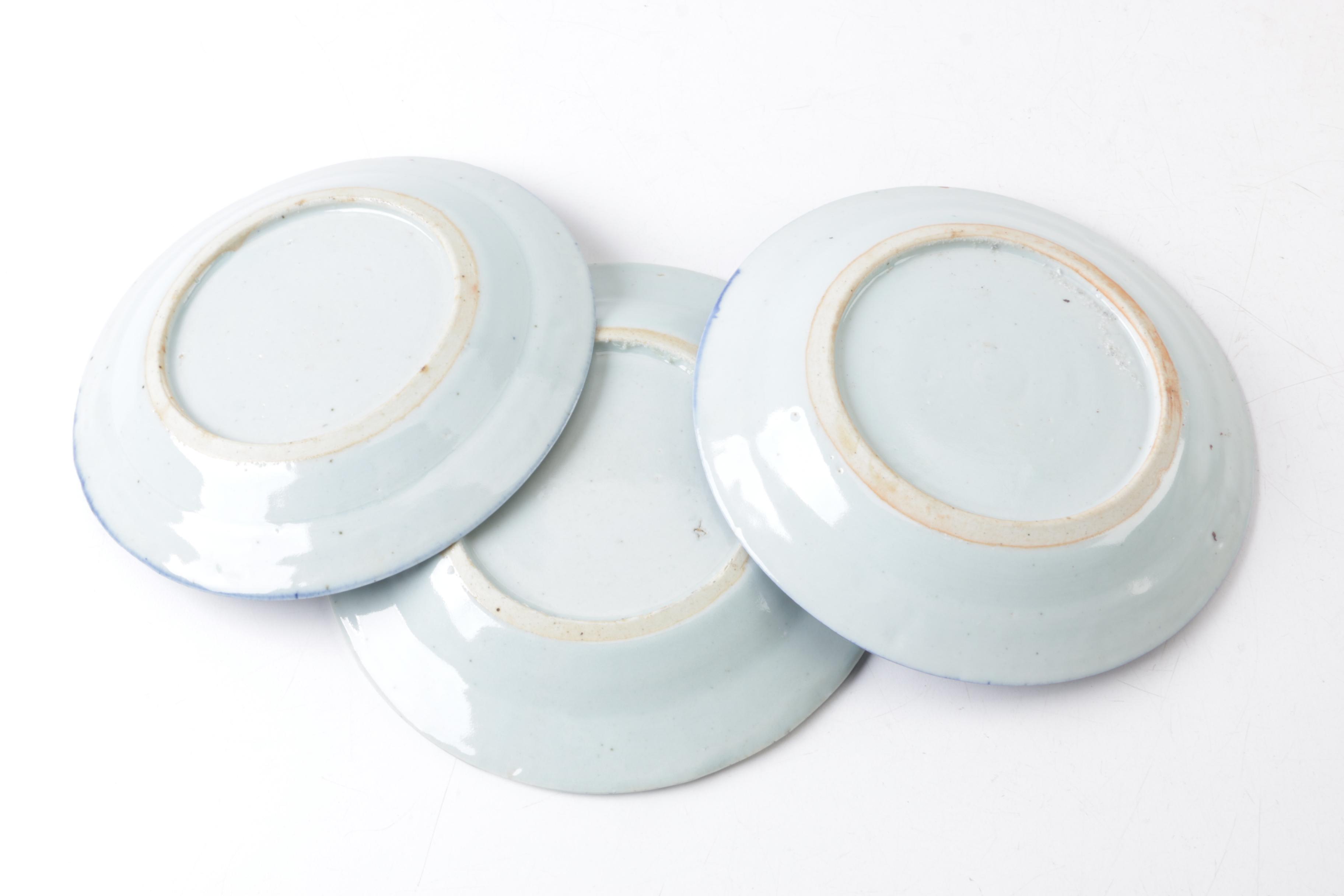 Antique Chinese Export Canton Porcelain Tableware