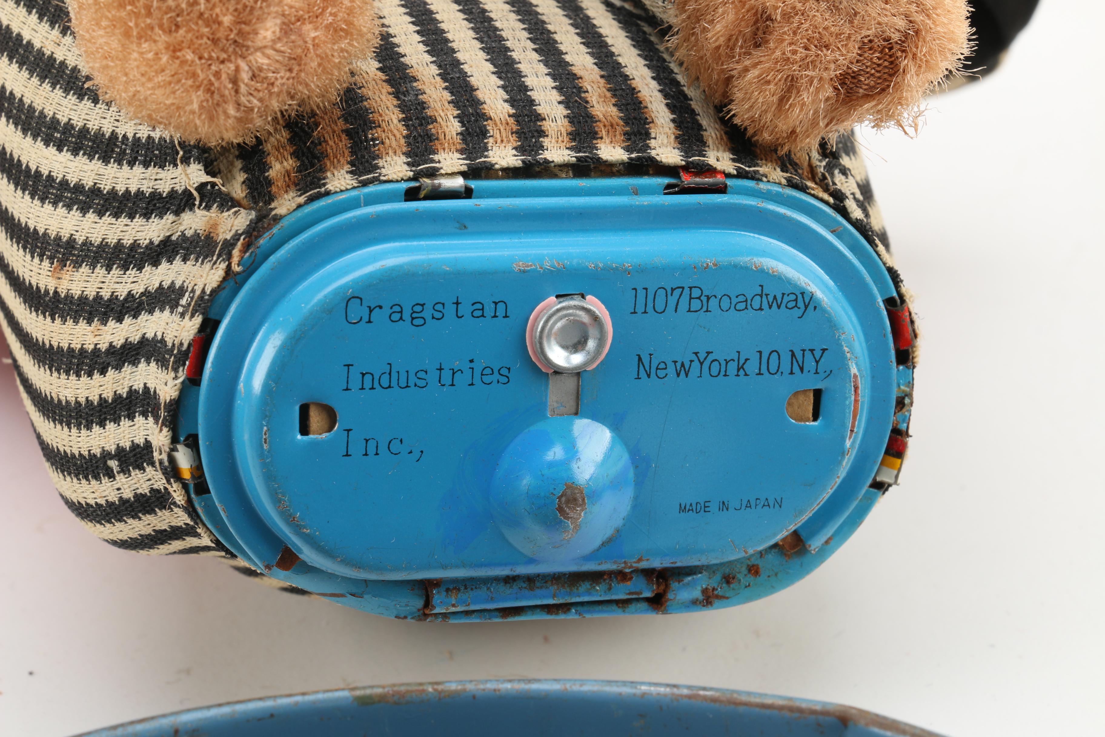 Vintage Cragstan Crapshooting Monkey, Capitol Hill Racer and Other Toys