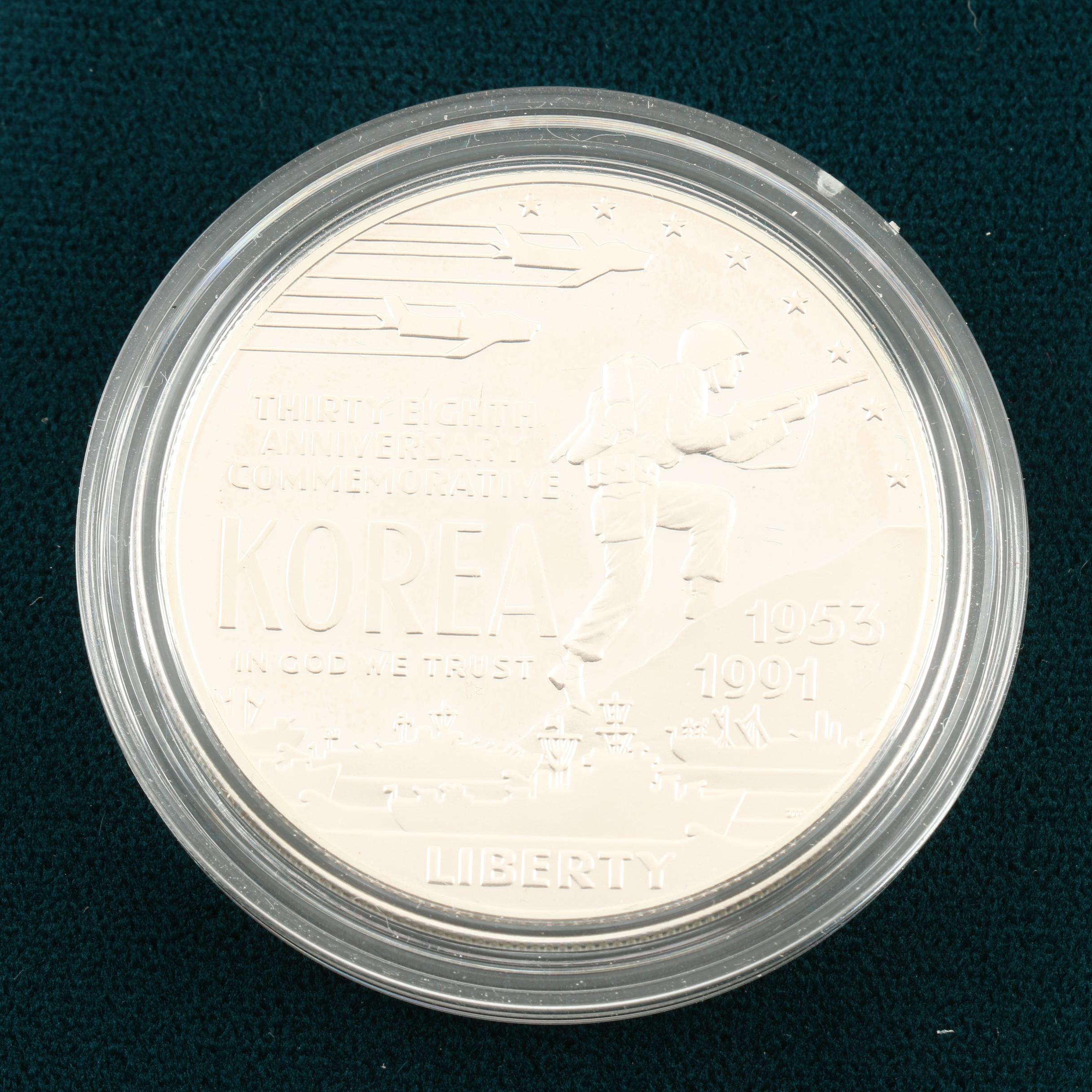 World War II and Korean War U.S. Commemorative Coin Sets