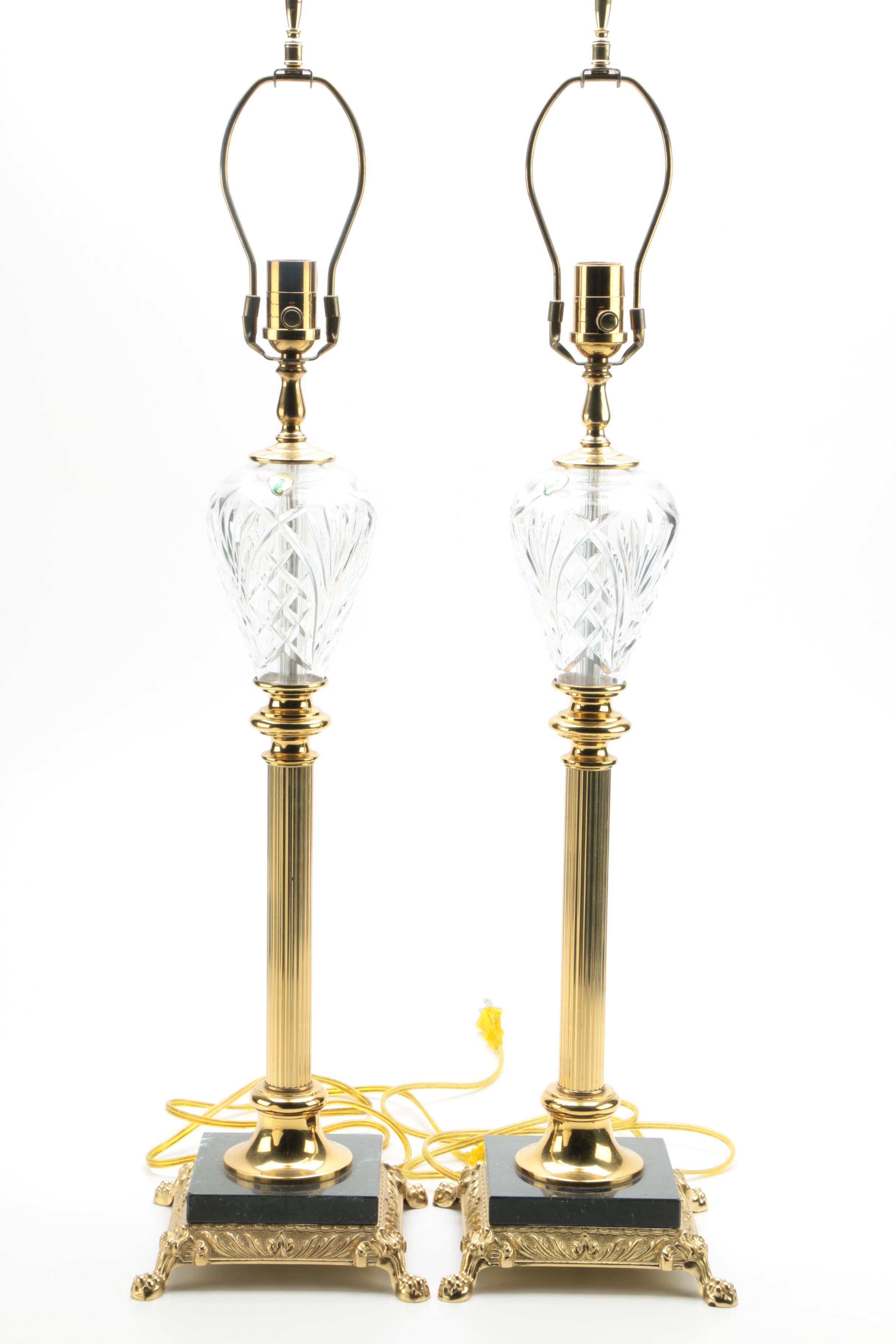 Waterford Crystal "Marlow" Buffet Lamps