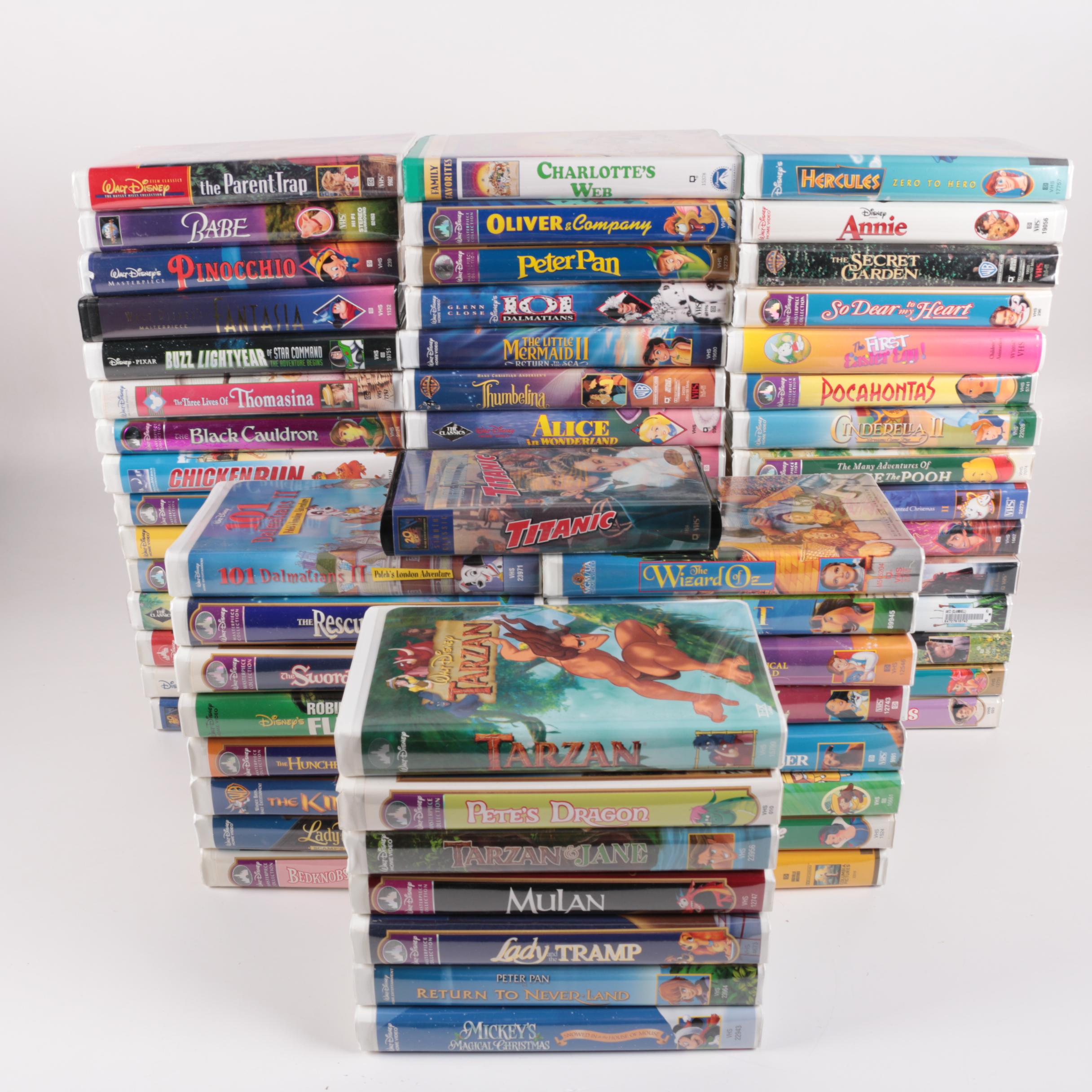 Assorted Children's VHS Tapes including Disney