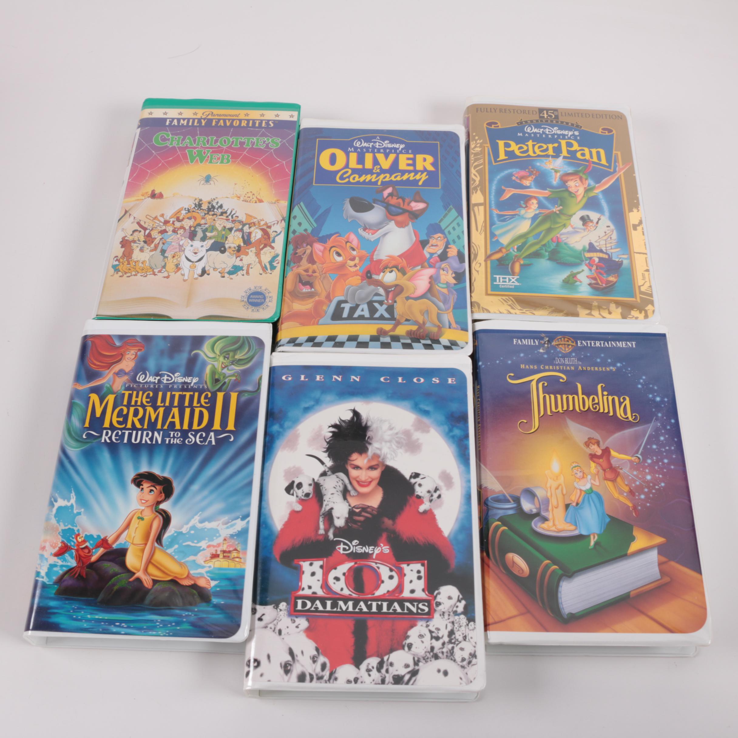 Assorted Children's VHS Tapes including Disney