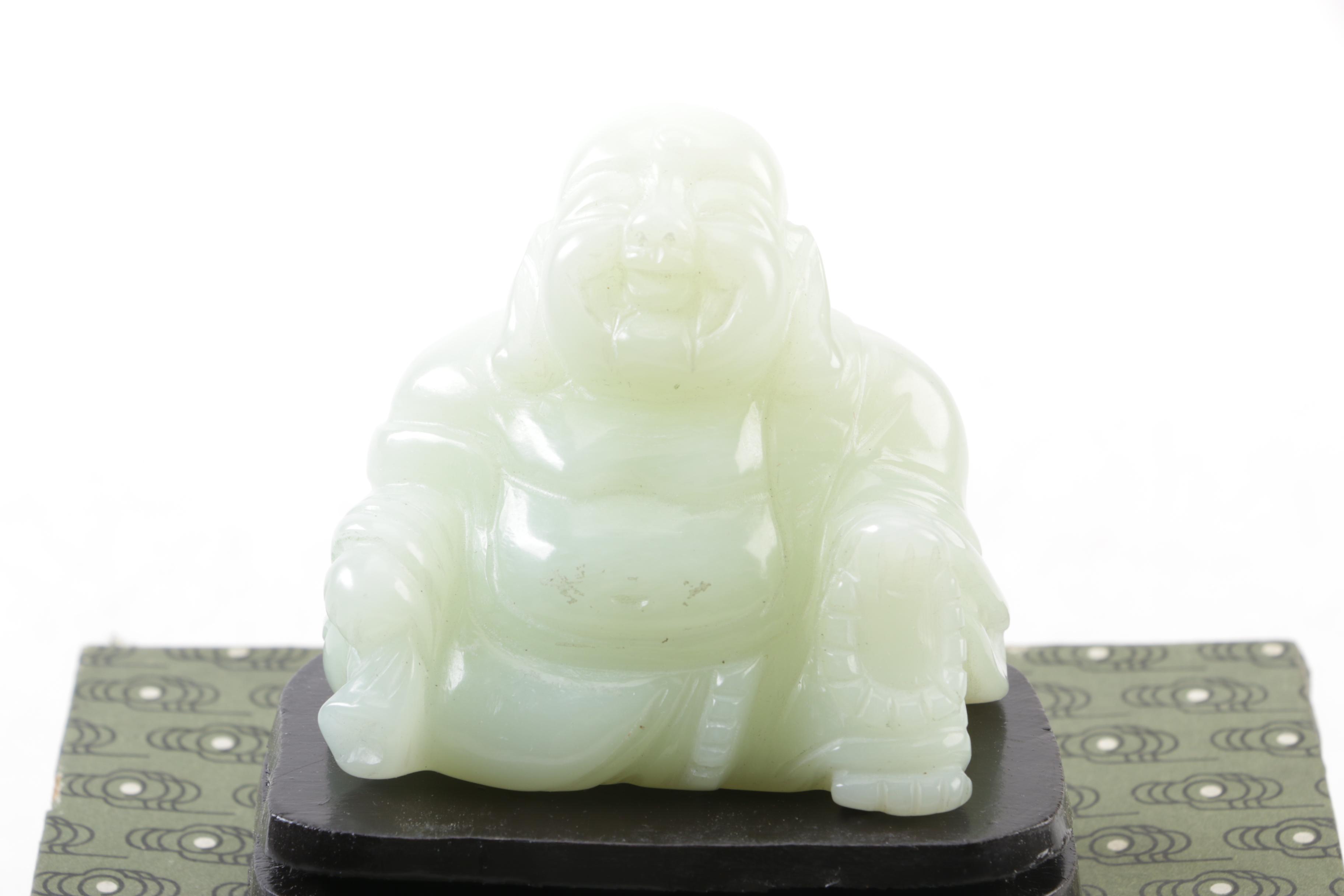 Bowenite Budai Figurine