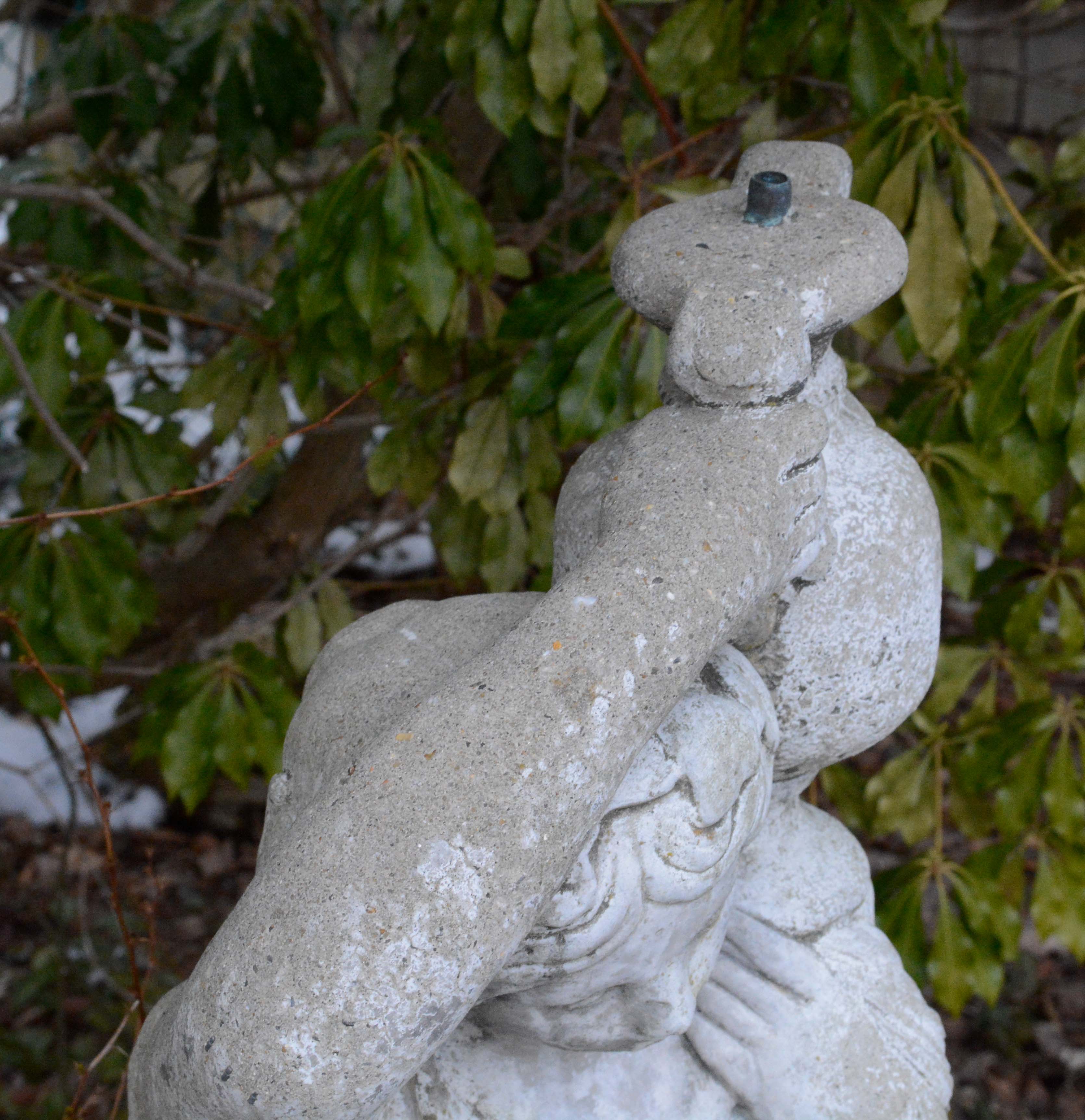 Cement Garden Statue Fountain