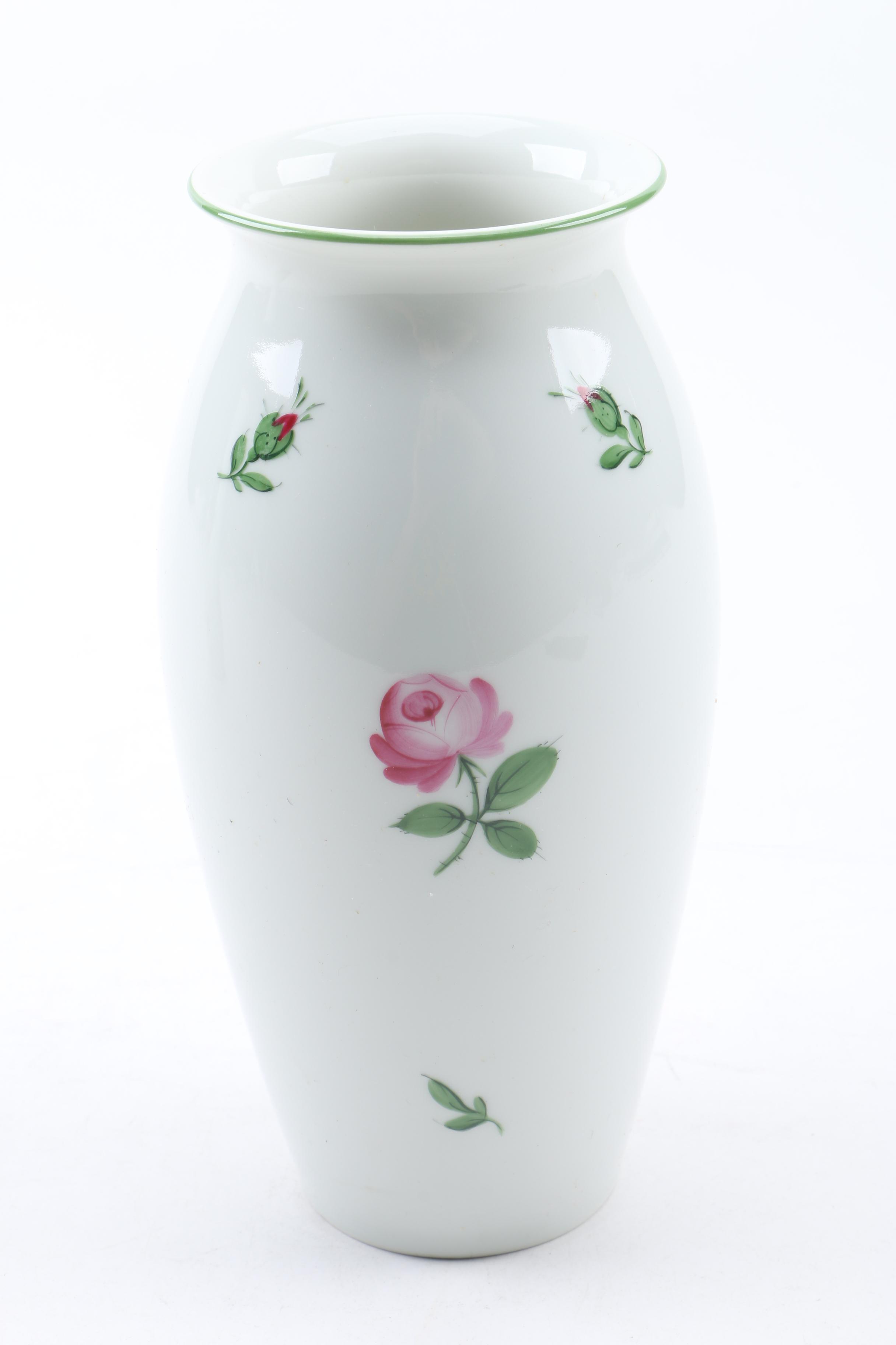 Augarten Wein Austrian Porcelain Vases