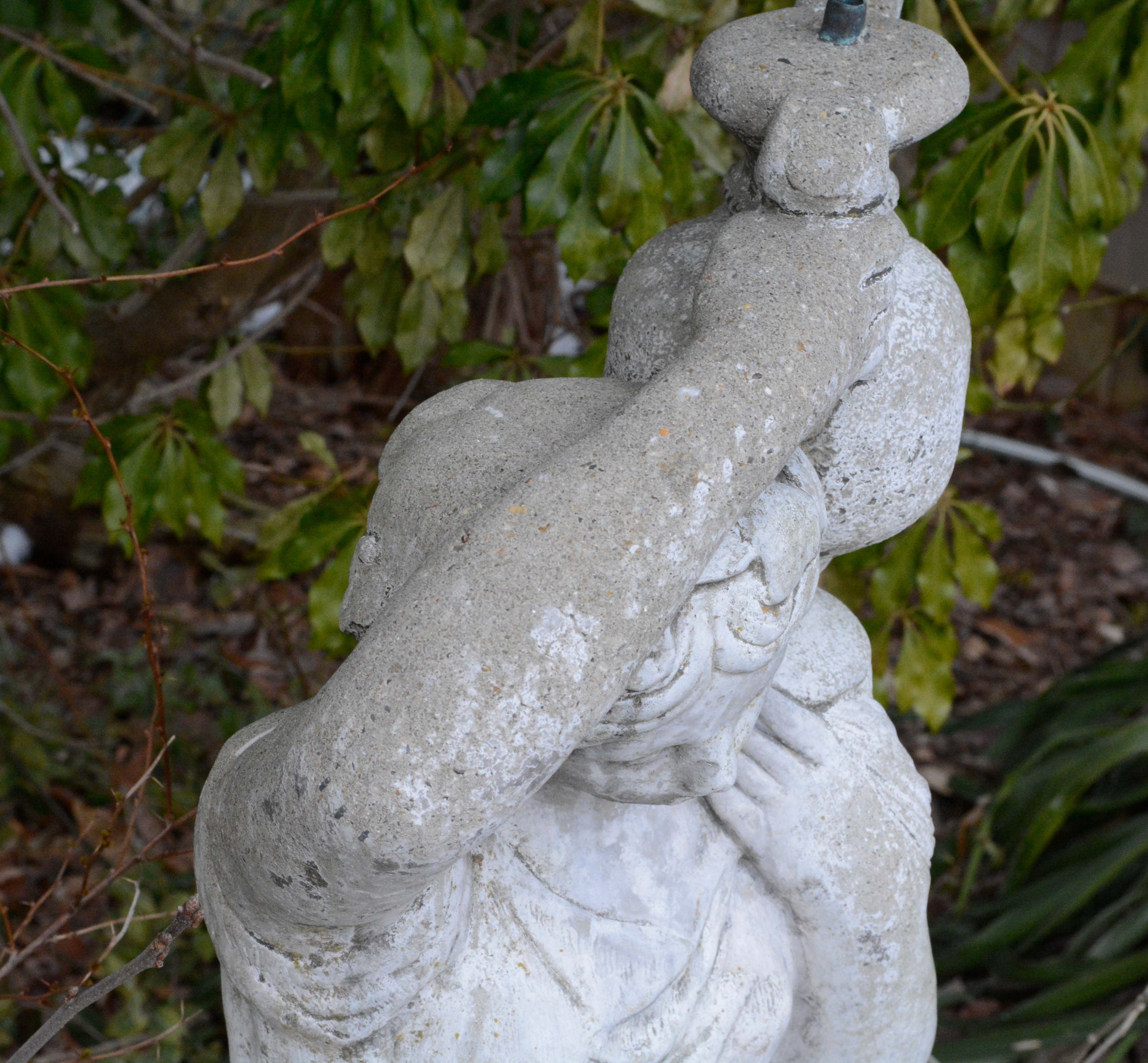 Cement Garden Statue Fountain