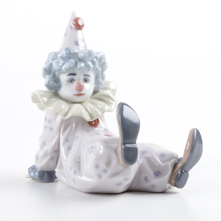 Lladro "Tired Friend" Clown Figurine