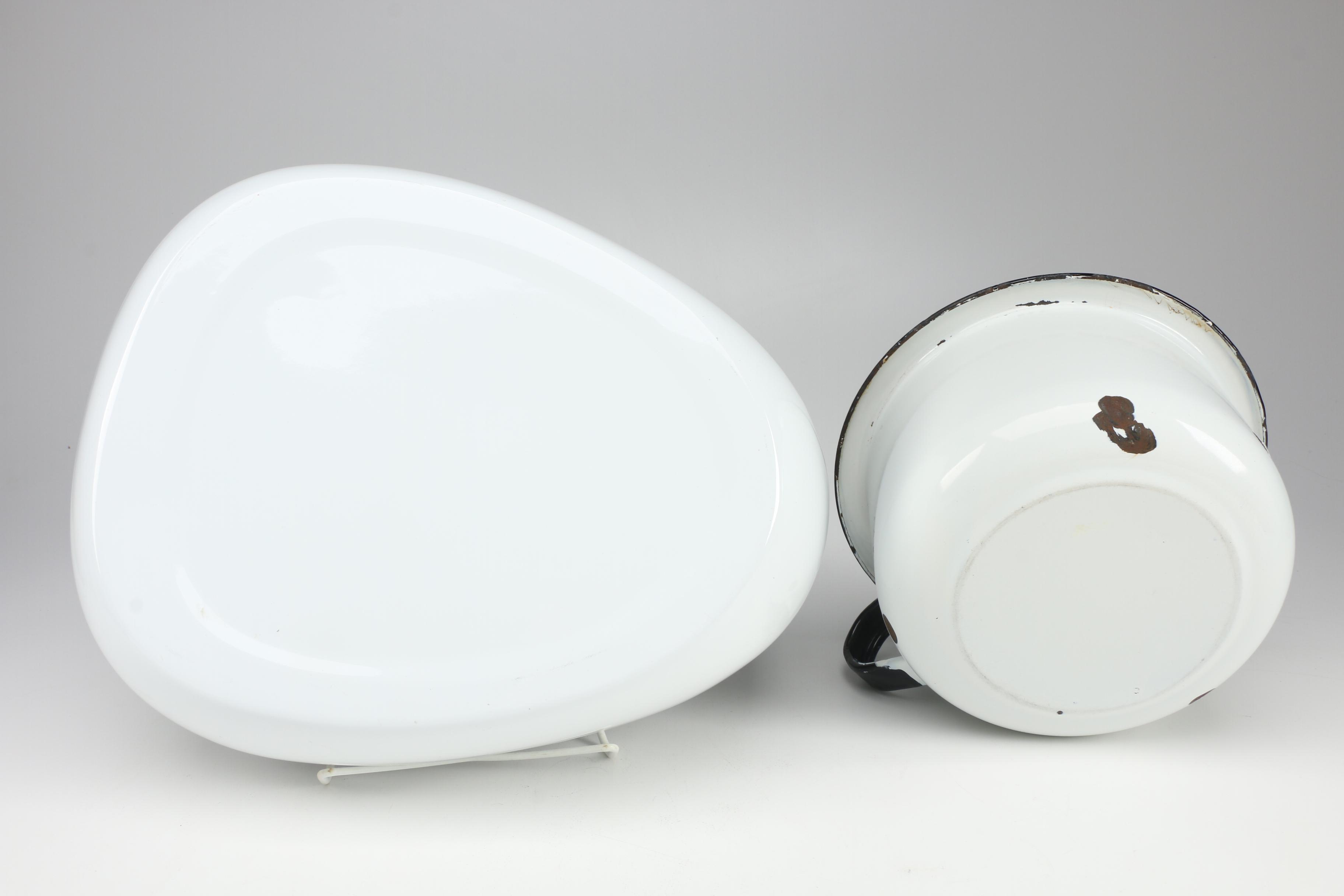 Vintage Enamel Bedpans and Urinals