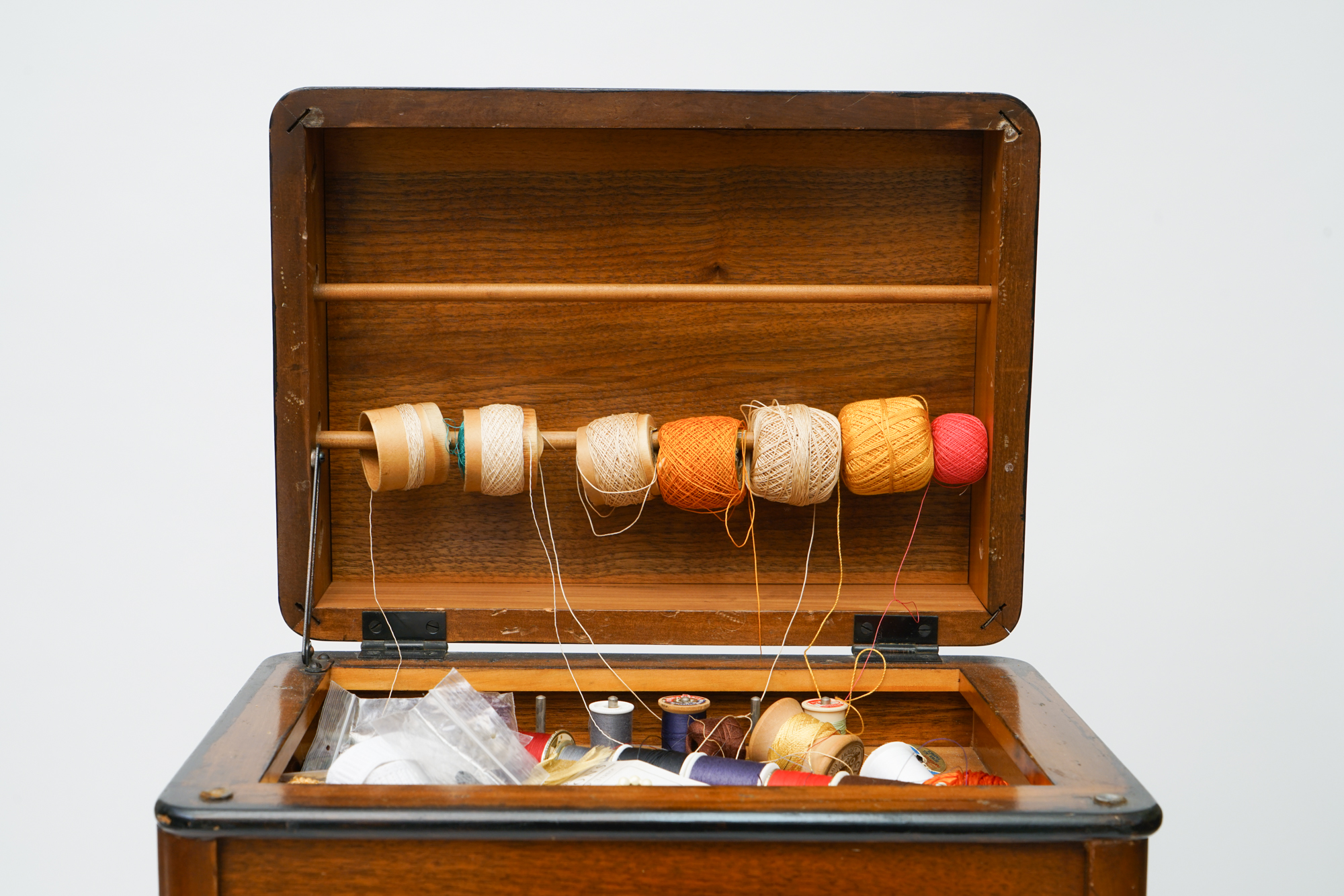 Art Deco Wood Sewing Table