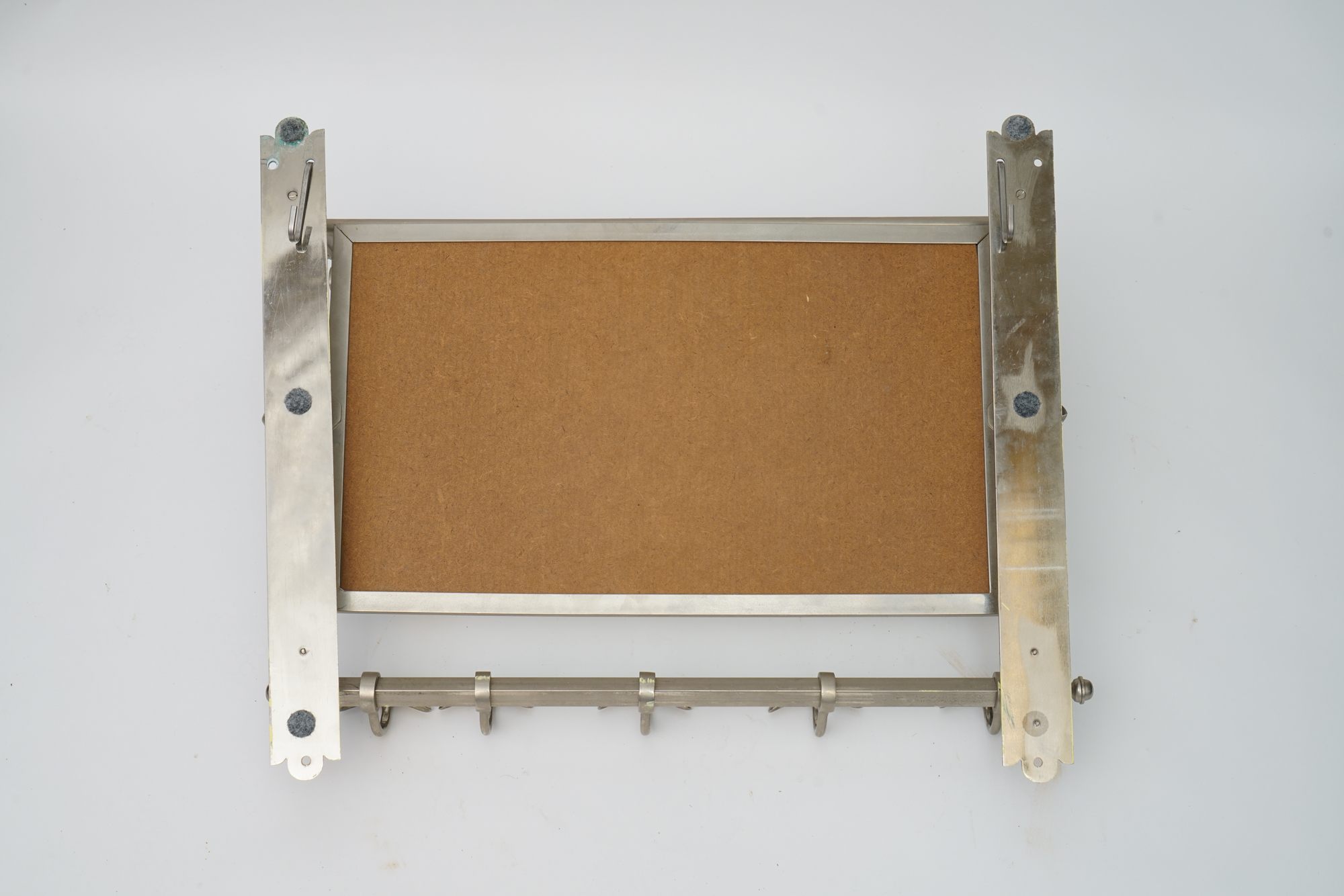 **REWORK**Vintage Nickeled Metal Train Luggage Rack