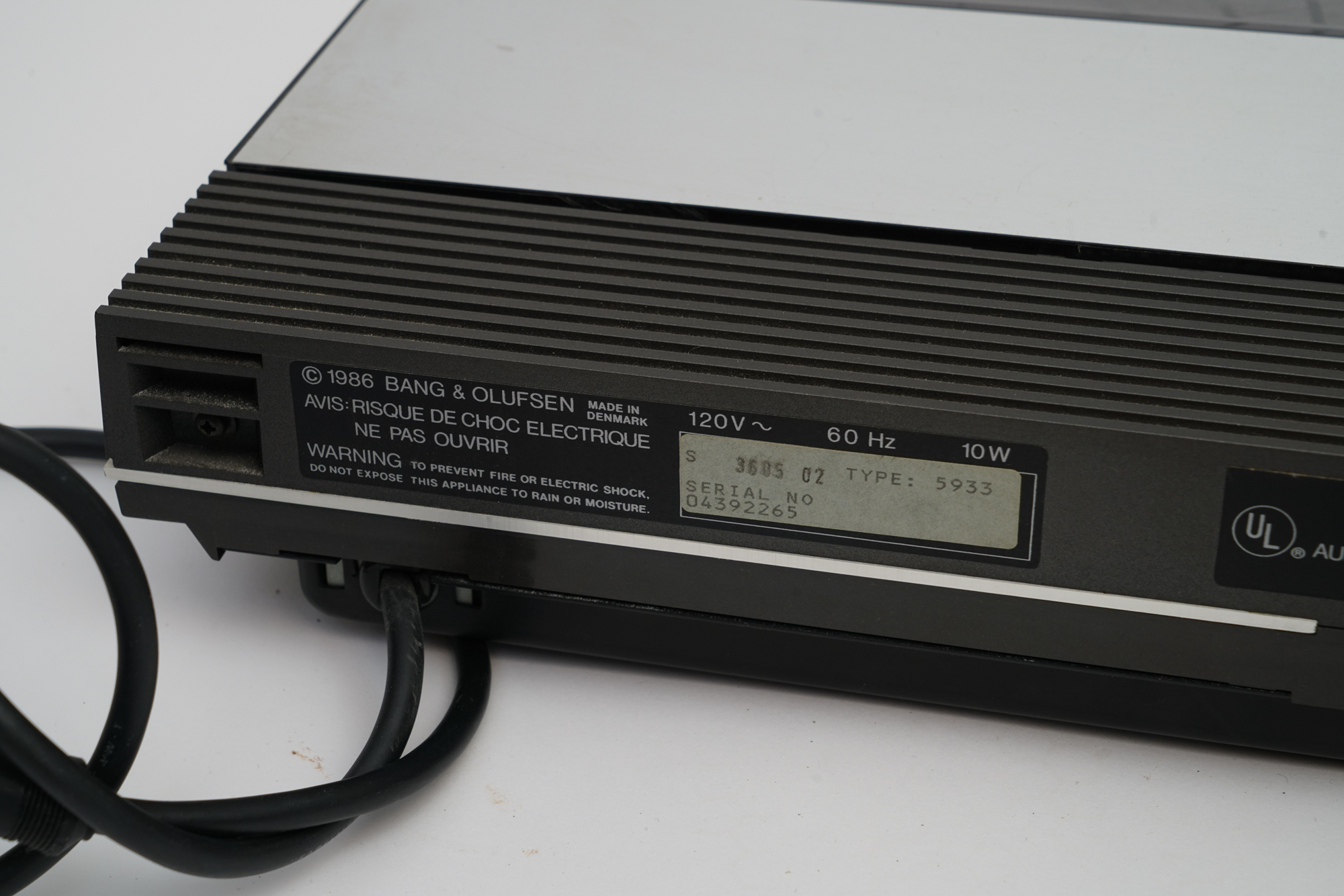 1986 Bang & Olufsen Turntable, Tuner, Cassette Deck and CD Player