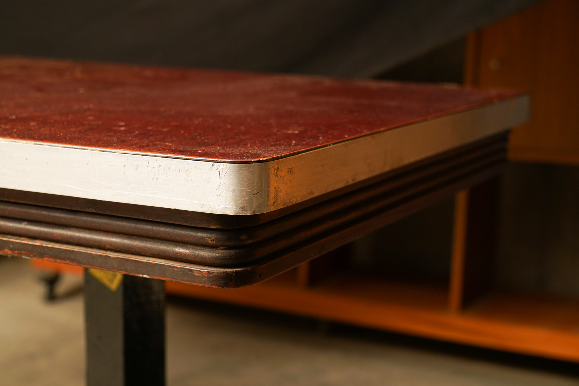 Art Deco Console Table with Cast Iron Base