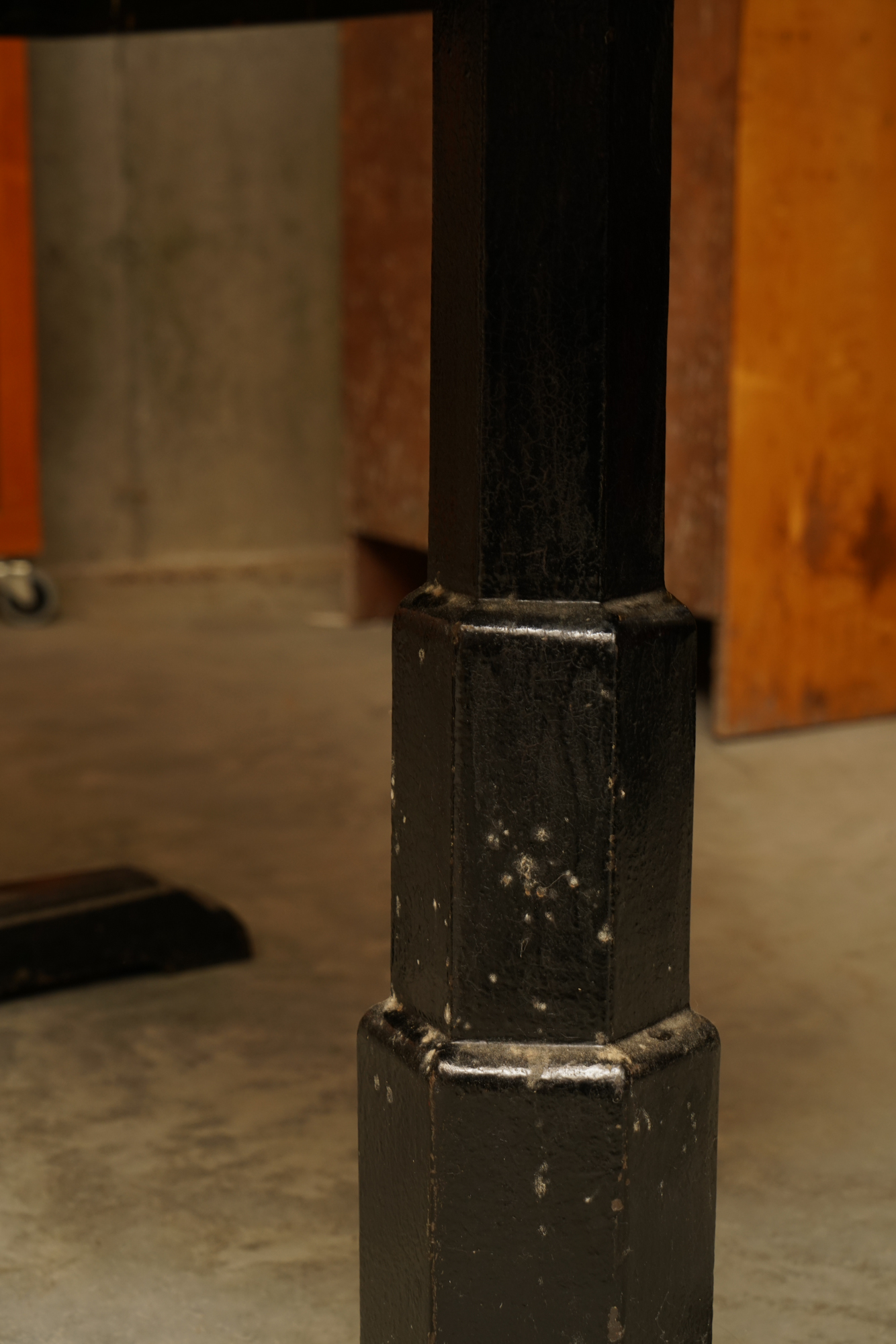 Art Deco Console Table with Cast Iron Base